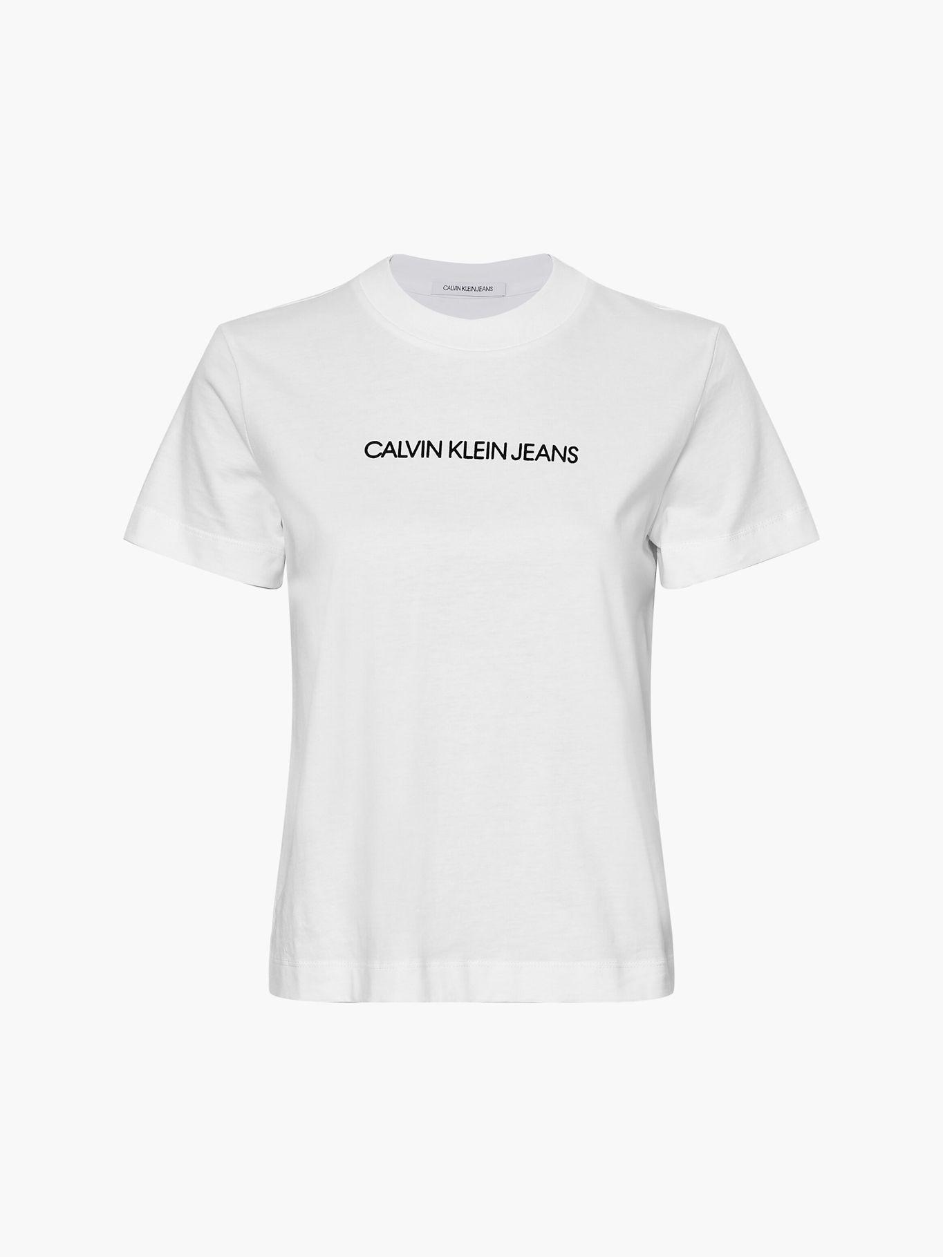 Polera Shrunken Blanco 251 Calvin Klein-5