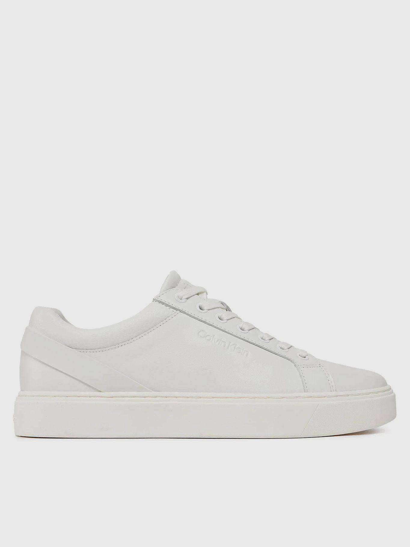 Zapatilla de Cuero Low Top Archive Blanco Calvin Klein-4