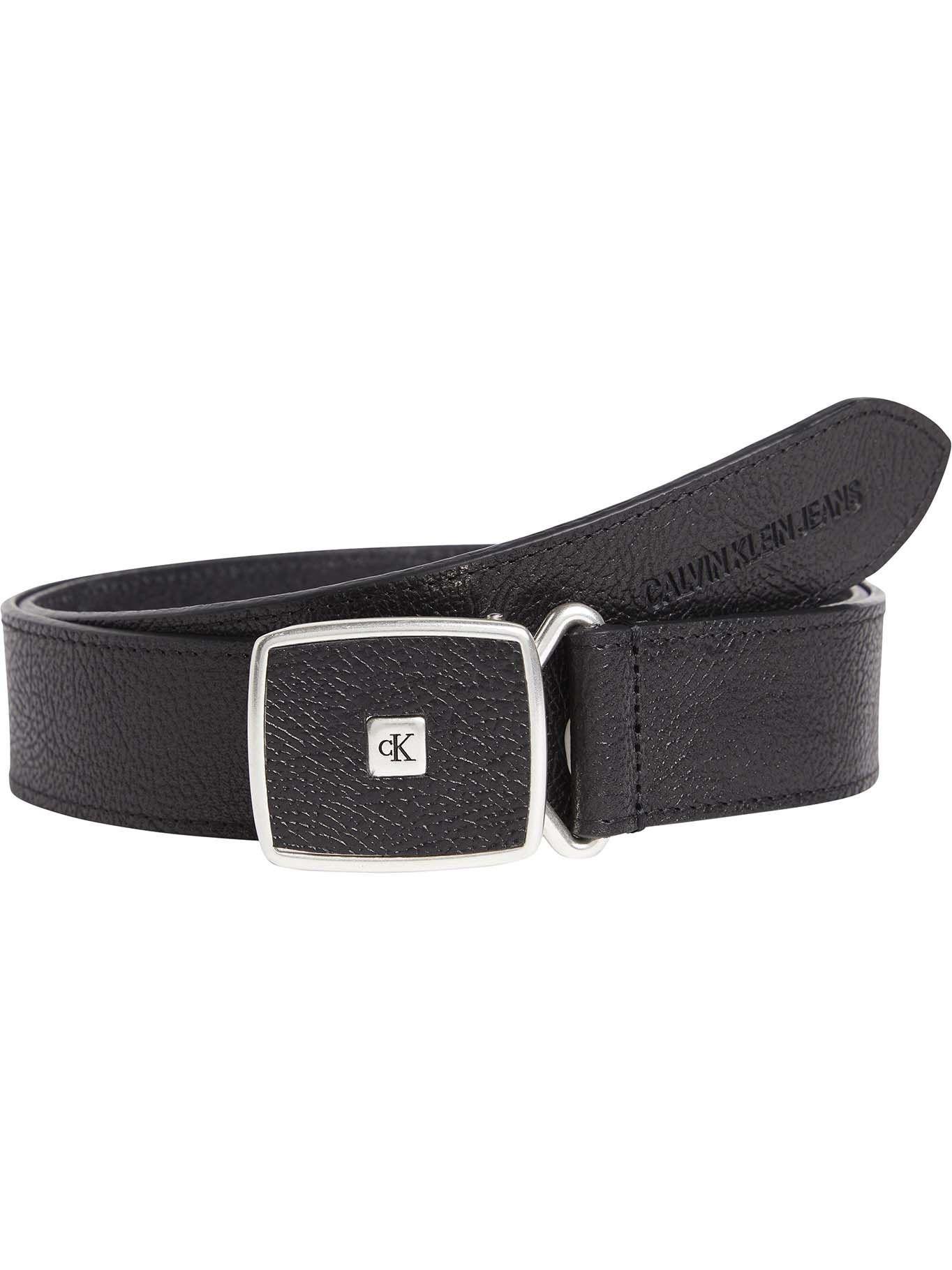 Cinturón Plaque Monogram 35Mm Negro Calvin Klein-0