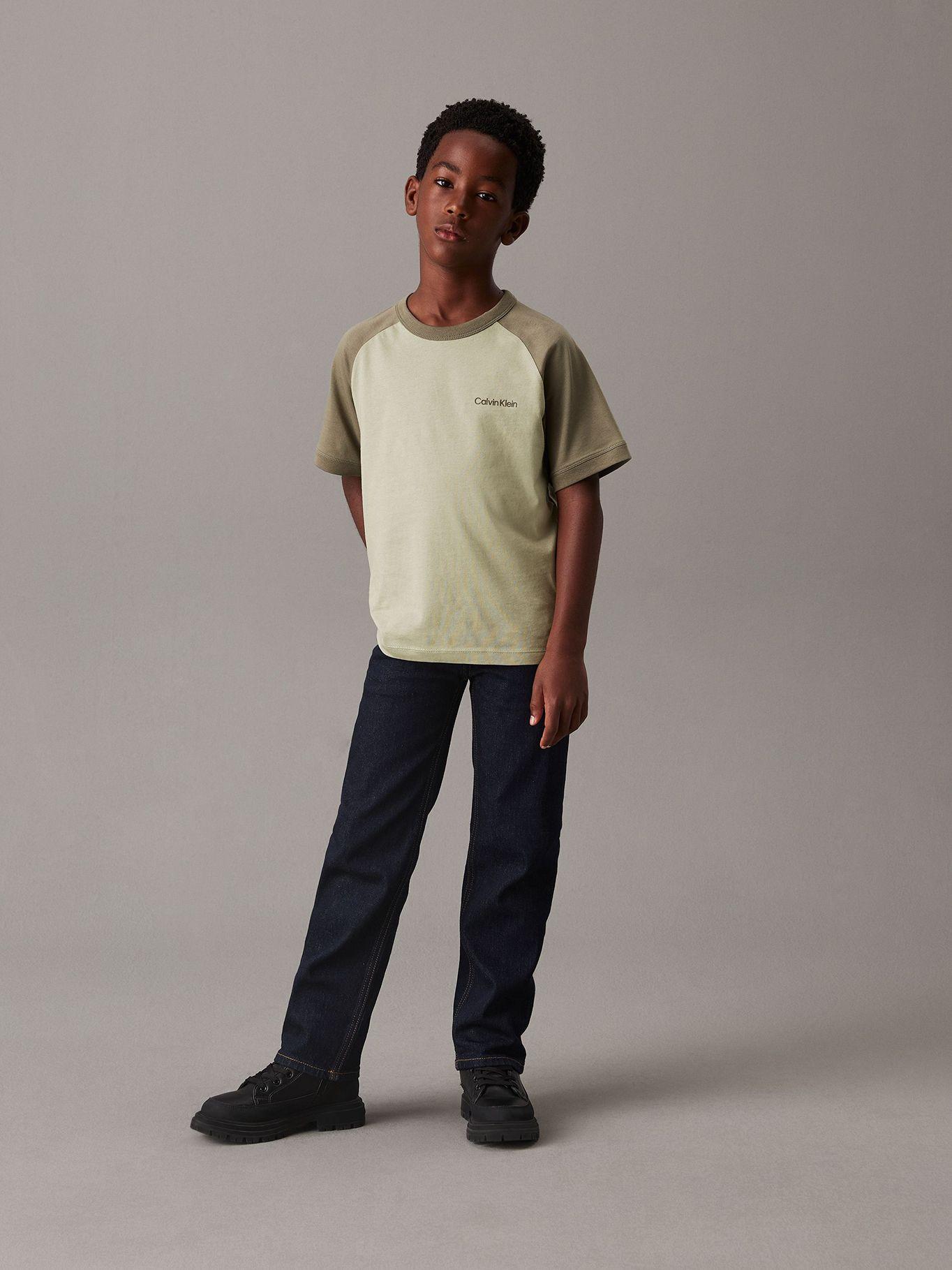 Polera Niño Color Block Verde Calvin Klein-1