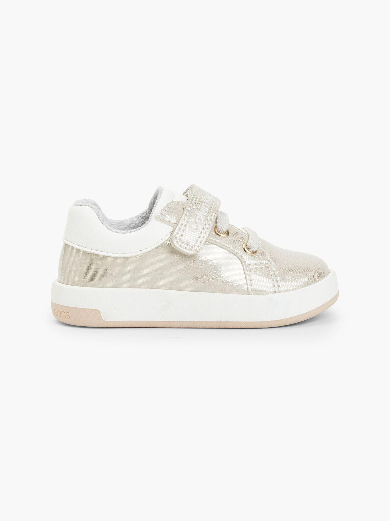 Zapatilla Low Cut Lace-Up/Velcro  Beige Calvin Klein-4