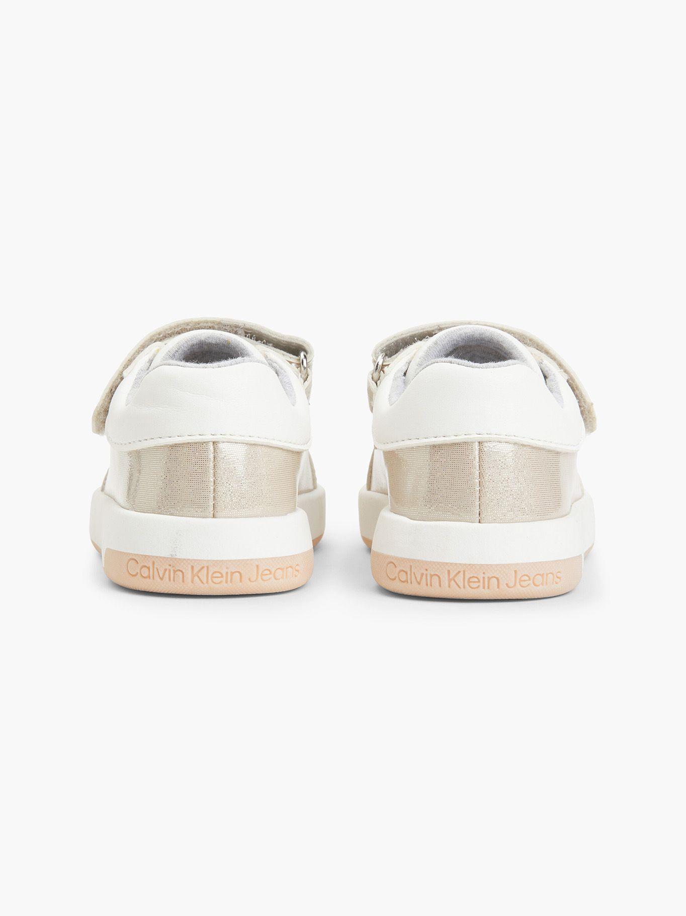 Zapatilla Low Cut Lace-Up/Velcro  Beige Calvin Klein-1