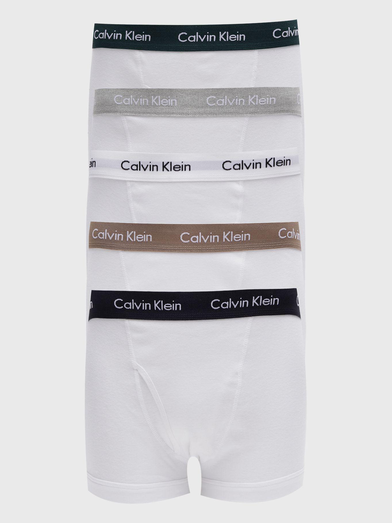 Pack 5 Bóxers Trunk Cotton Classics  Blanco Calvin Klein-0