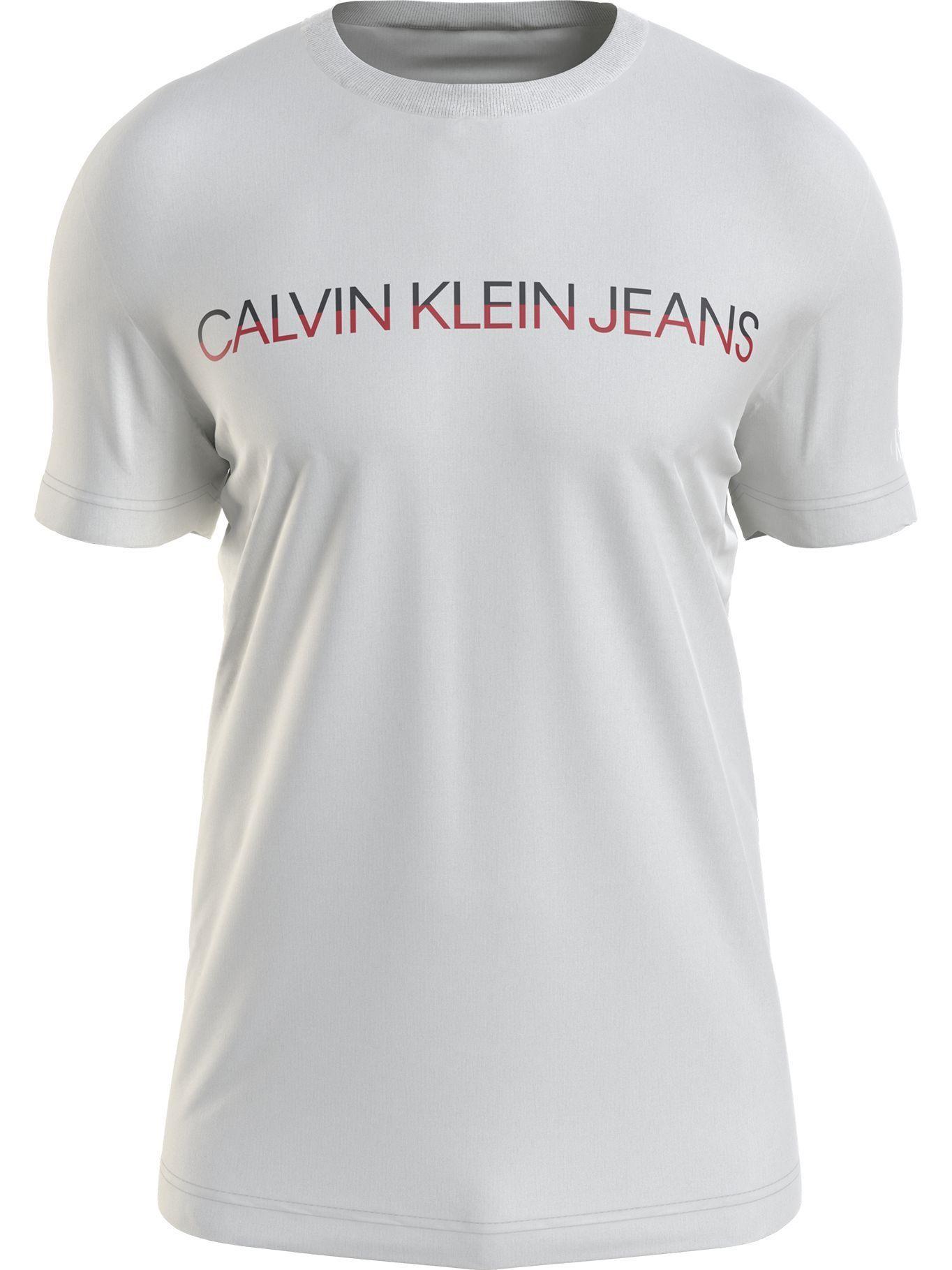 Polera Mixed Technique Blanco OK4 Calvin Klein-0