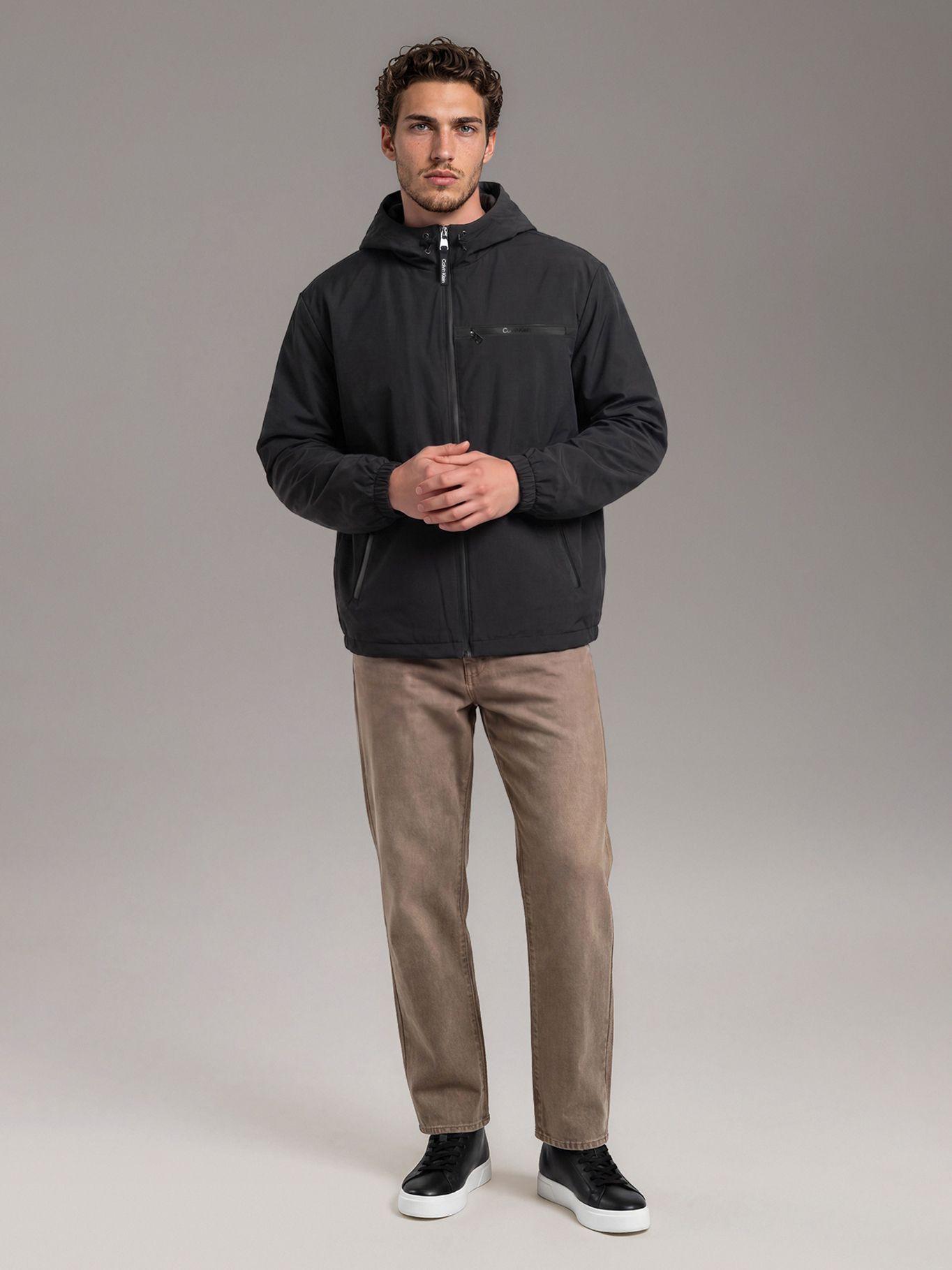 Parka Stretch con Bolsillo Frontal Gris Calvin Klein-1