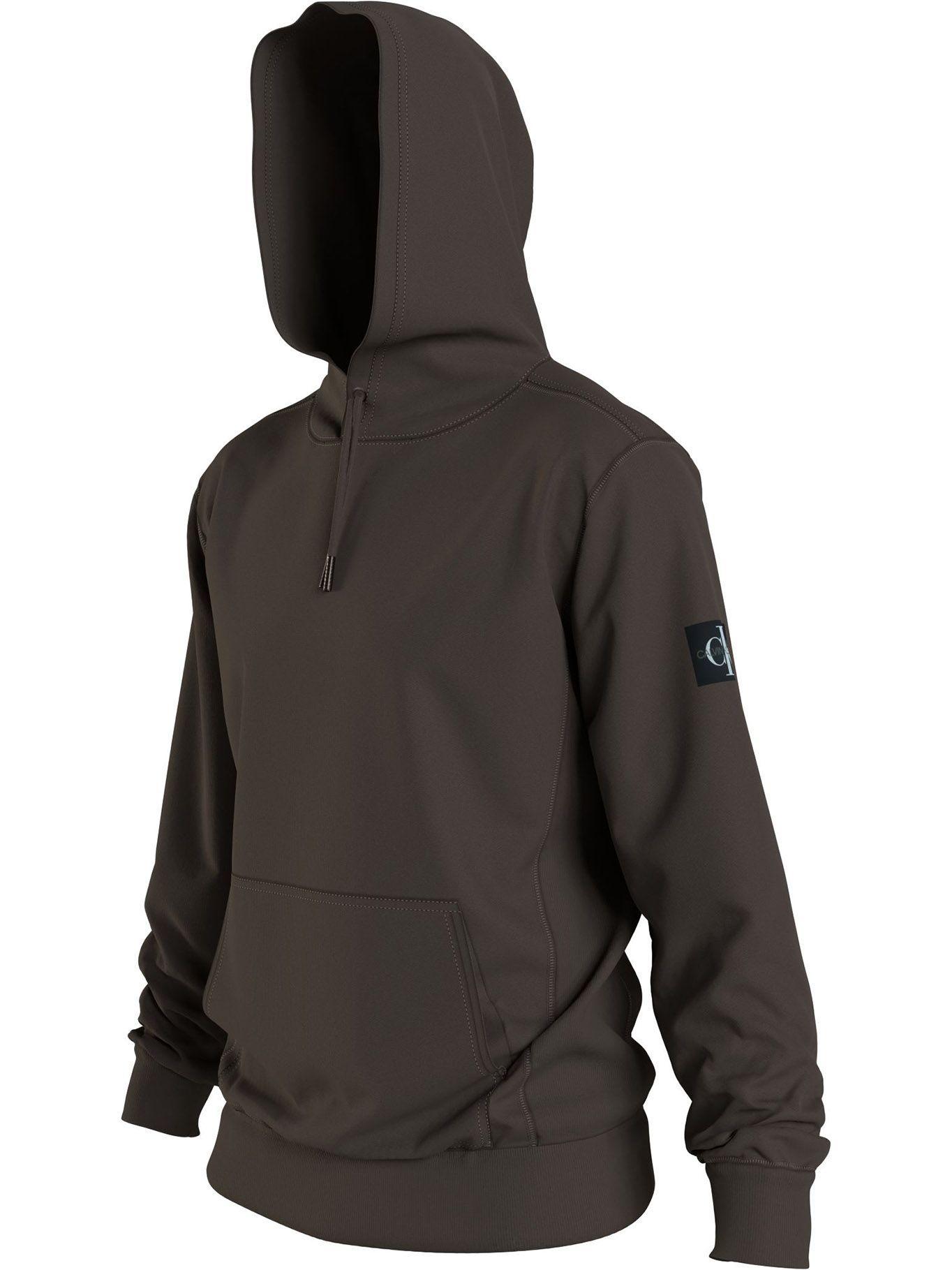 Hoodie Monogram Sleeve Verde Olivo Calvin Klein-2