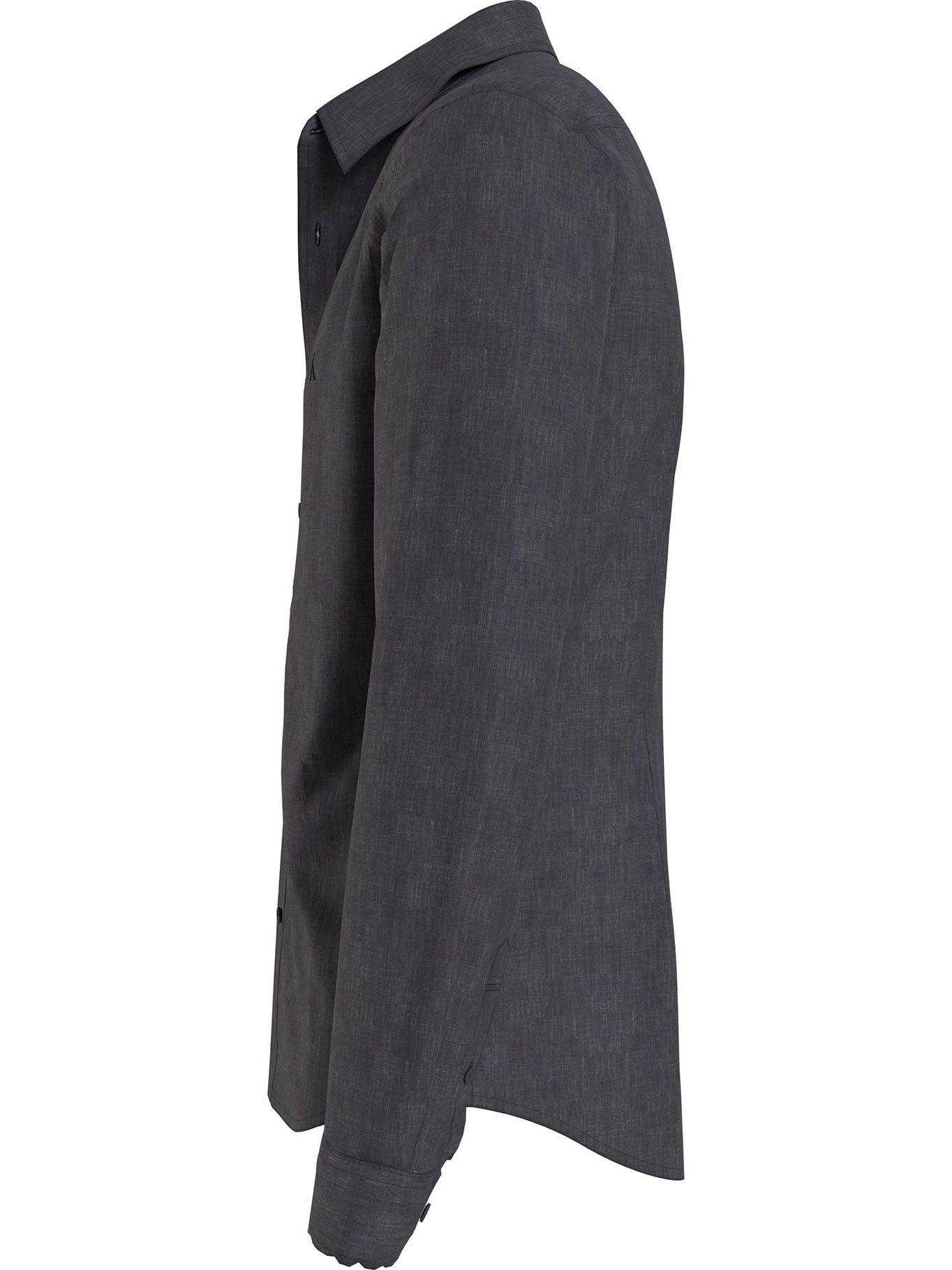 Camisa Washed Dobby Slim Gris Calvin Klein-3