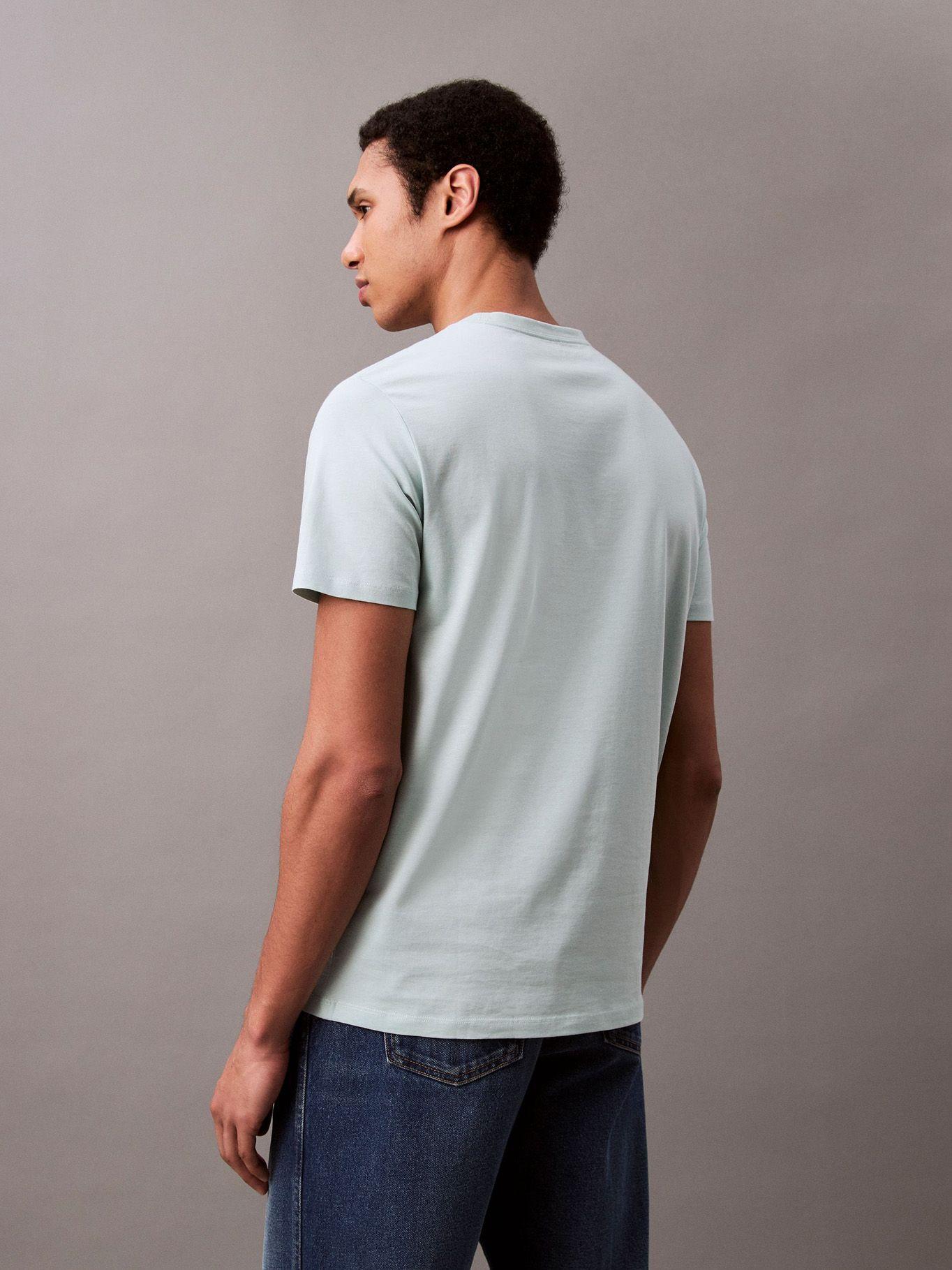 Polera Monogram Celeste Calvin Klein-2