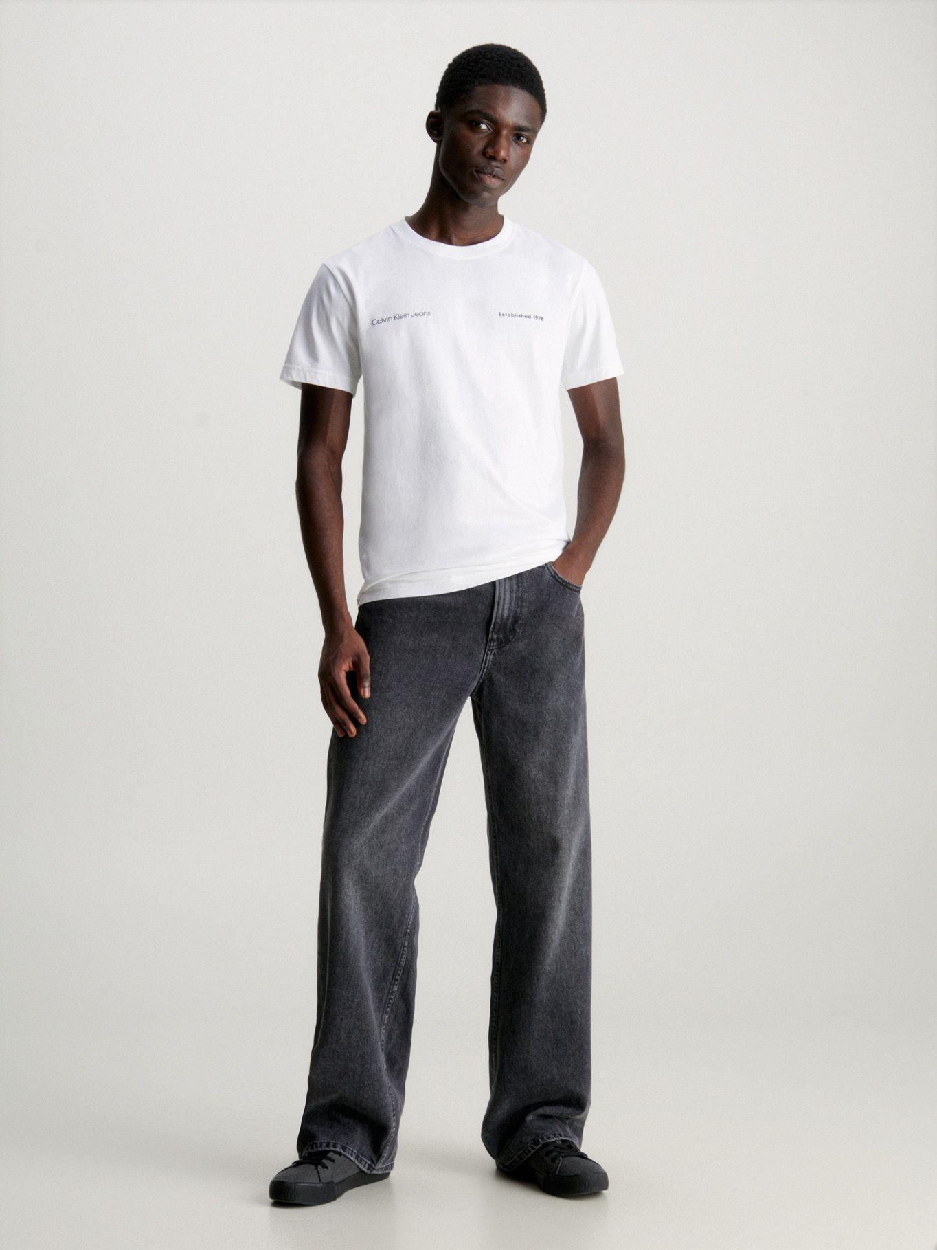 Polera Big Box Logo Blanco Calvin Klein-1