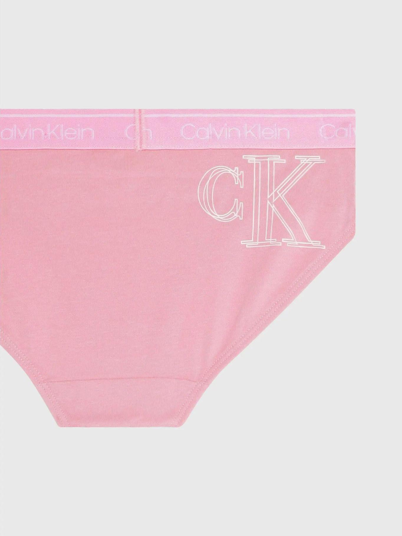 Pack 3 Calzones Niña Bikini Rosado Calvin Klein-3