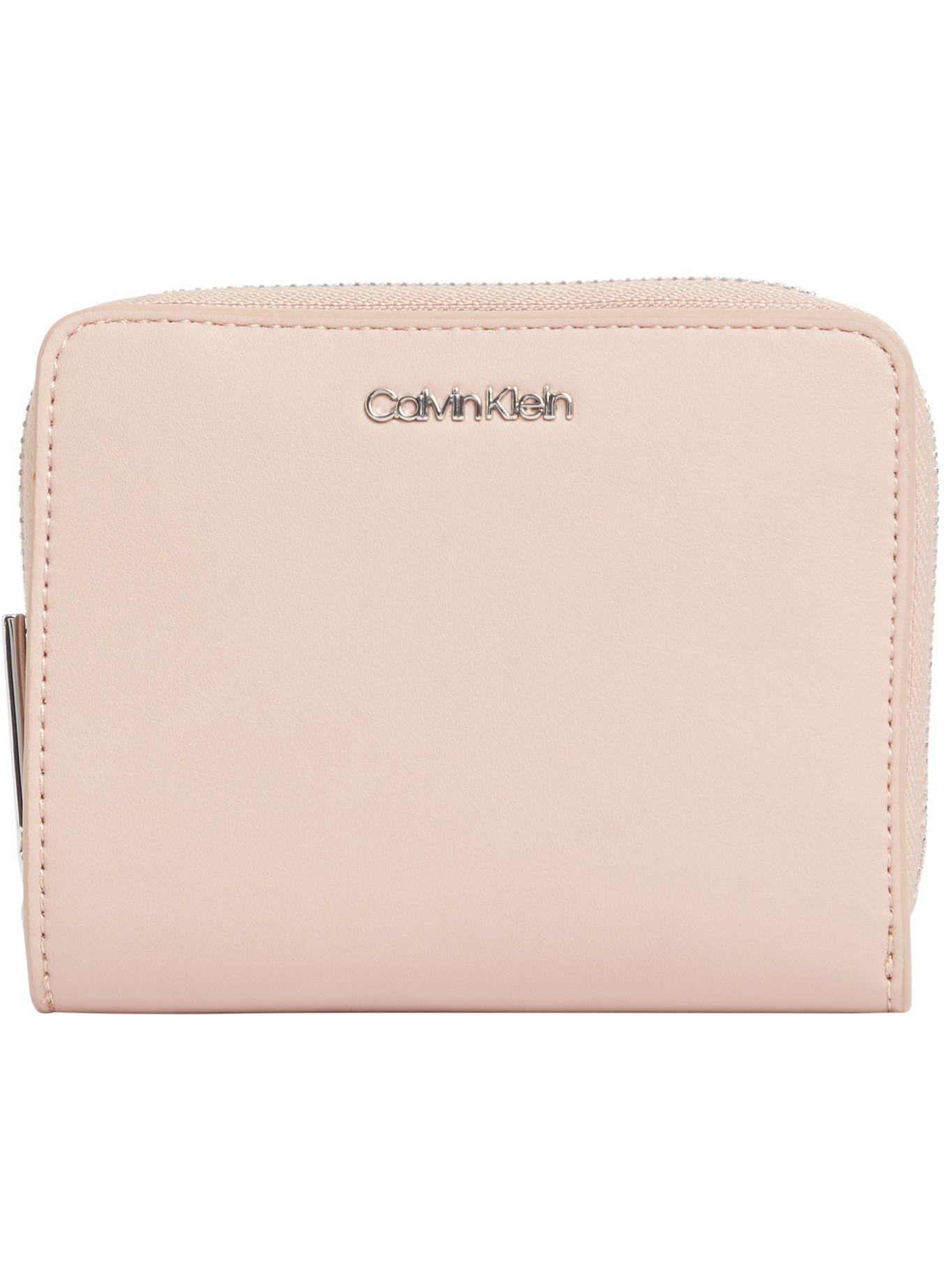 Cartera mediana con cremallera en el contorno Rosado Calvin Klein-0