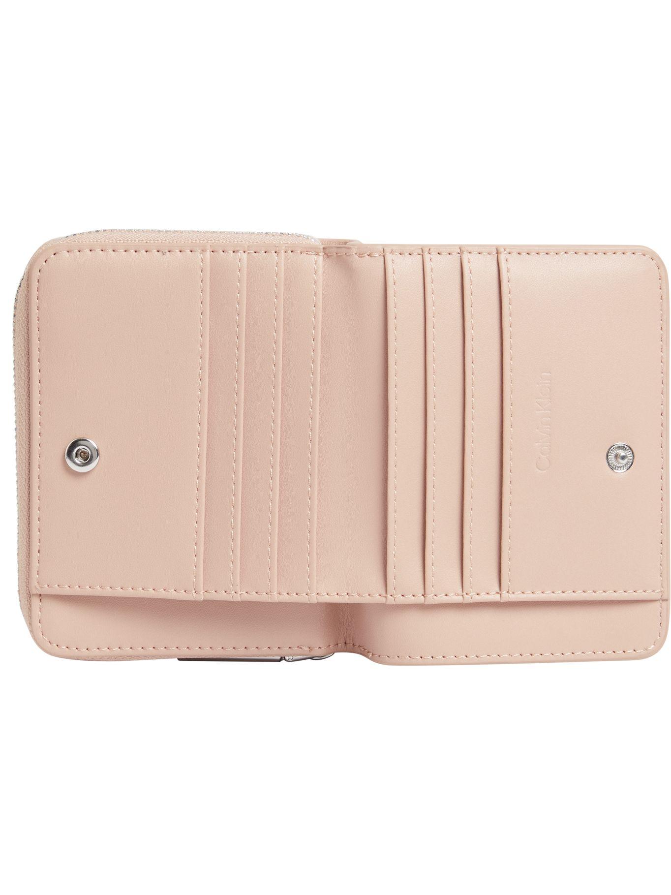 Cartera mediana con cremallera en el contorno Rosado Calvin Klein-3