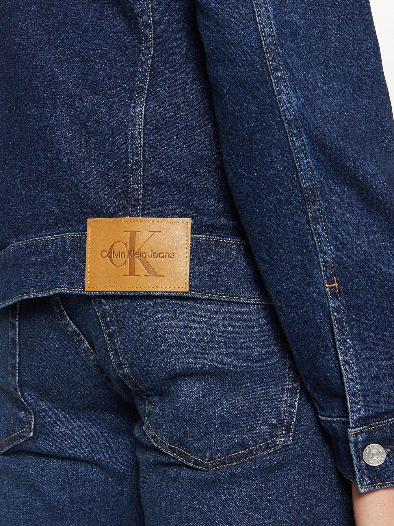 Chaqueta denim slim Azul Calvin Klein-4