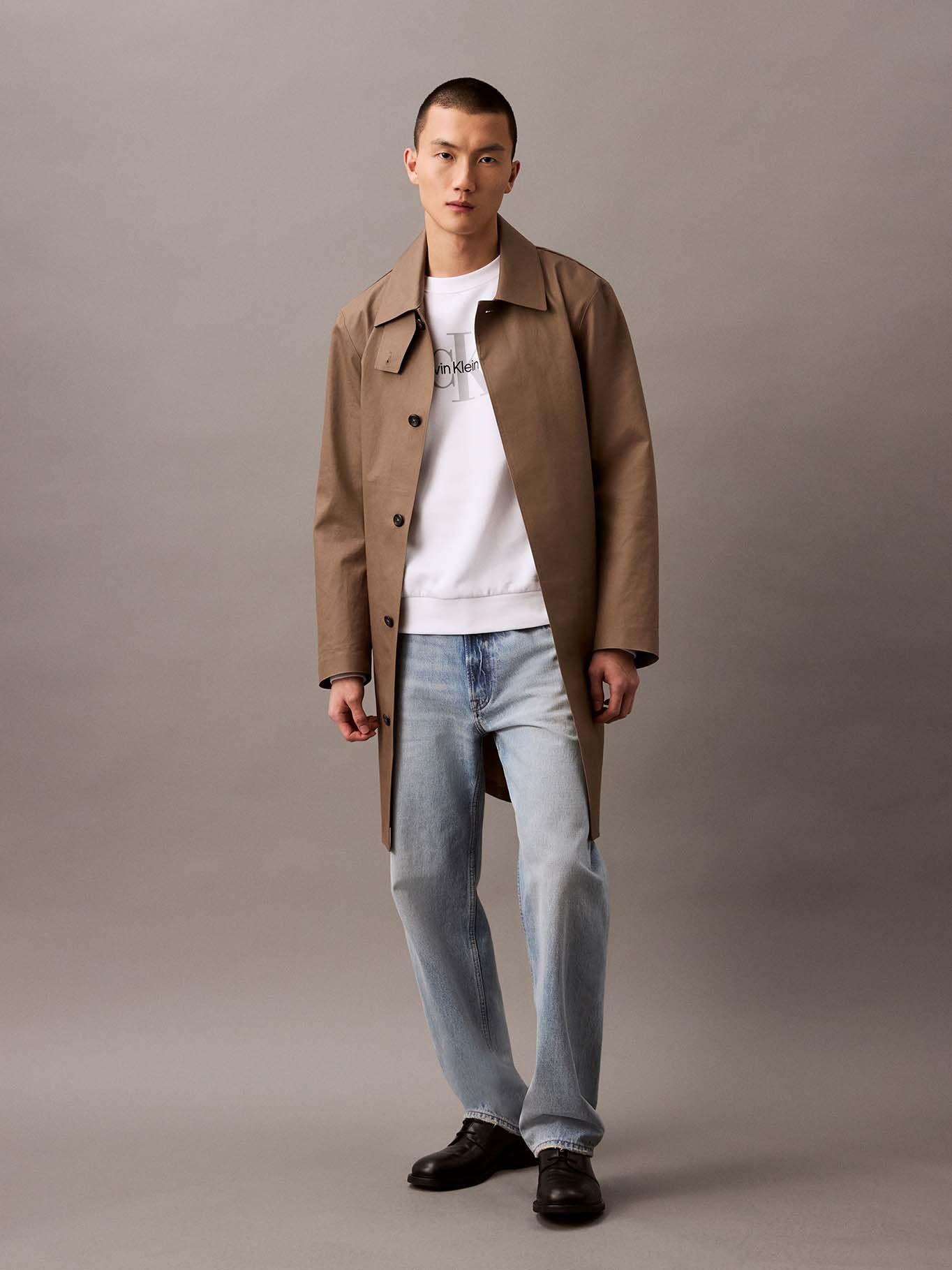 Polerón Fleece con Monograma Blanco Calvin Klein-4
