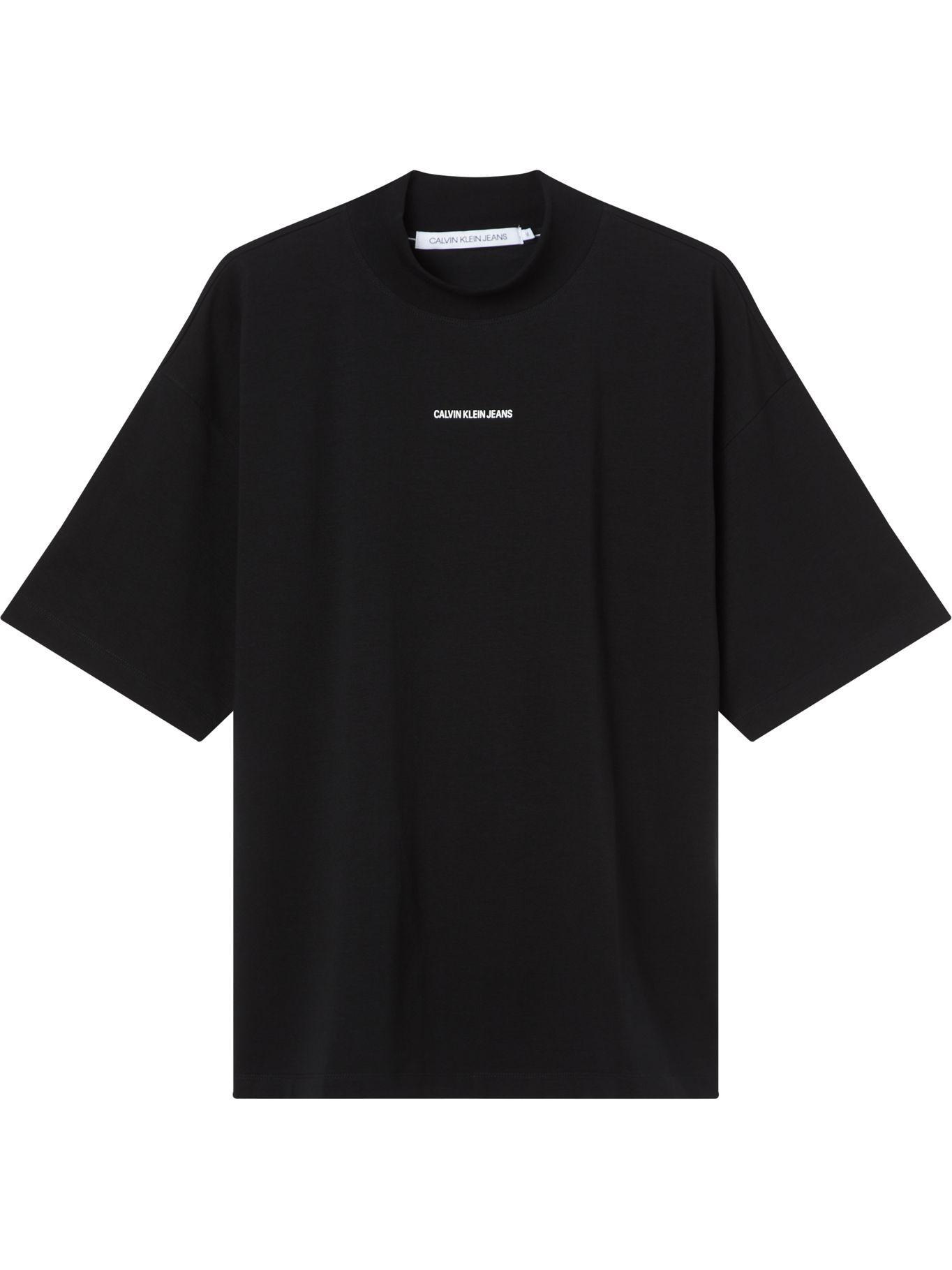 Polera Branding Mock Negro Calvin Klein-0