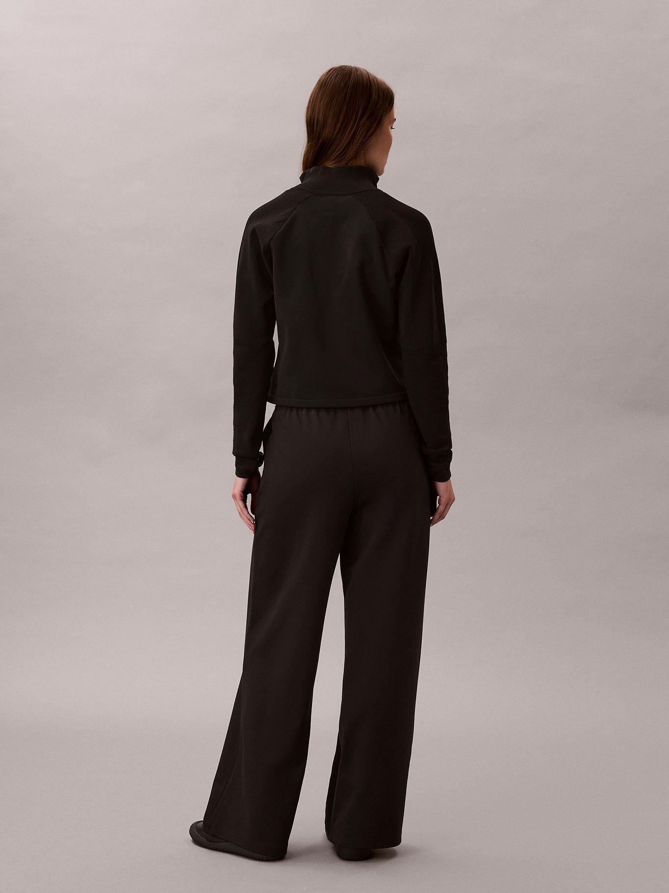 Pantalón de Punto Ponte con Logo Negro Calvin Klein-2