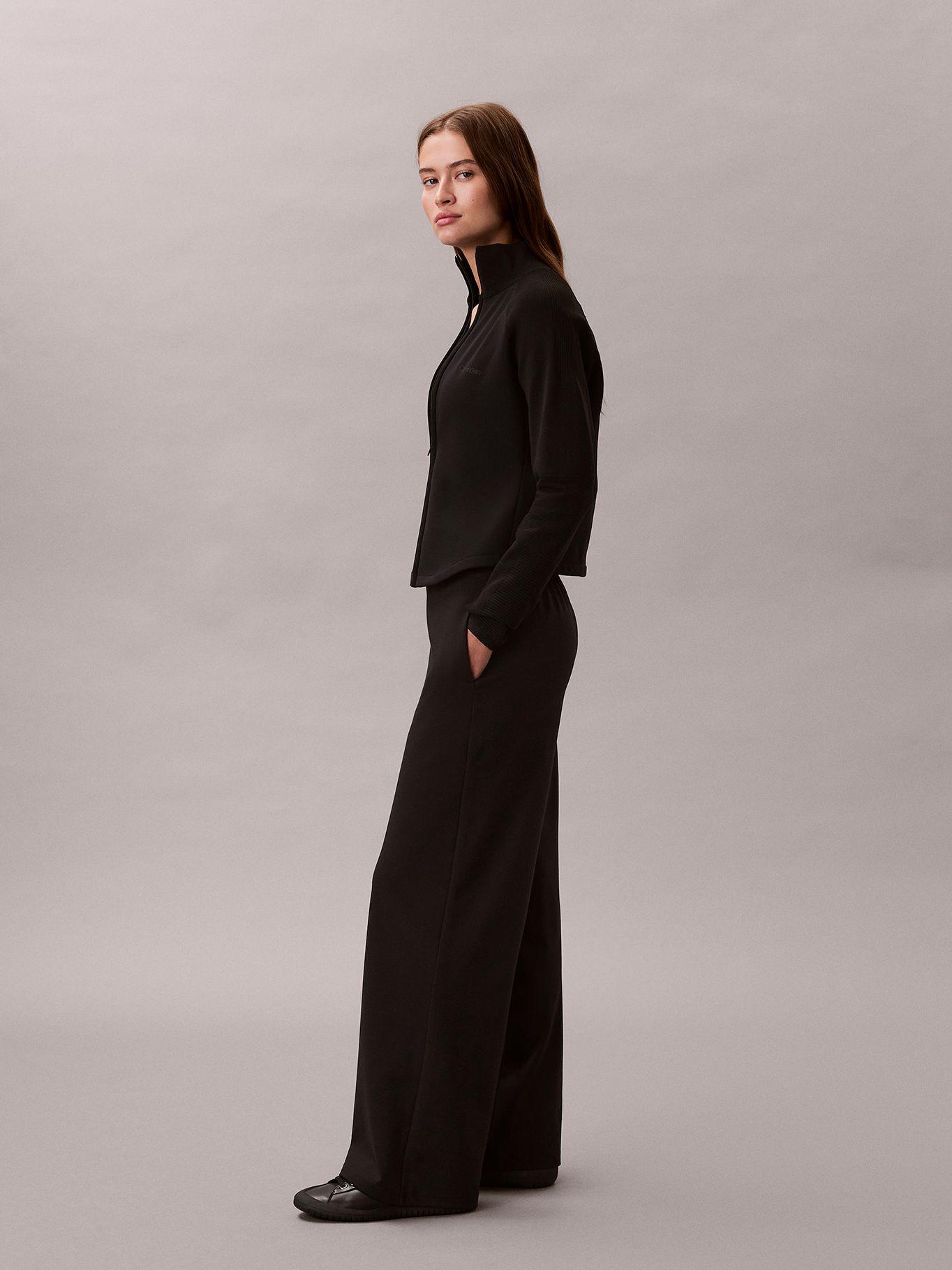 Pantalón de Punto Ponte con Logo Negro Calvin Klein-3