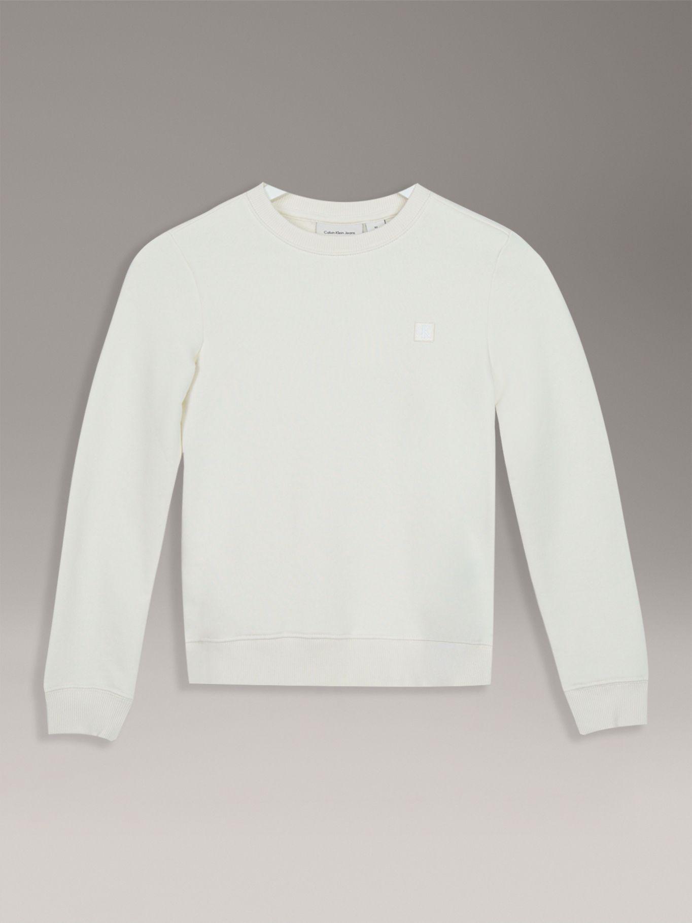 Polerón Unisex Mono Mini Badge Beige Calvin Klein-0