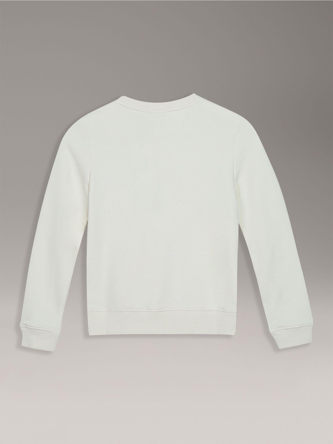 Polerón Unisex Mono Mini Badge Beige Calvin Klein-1