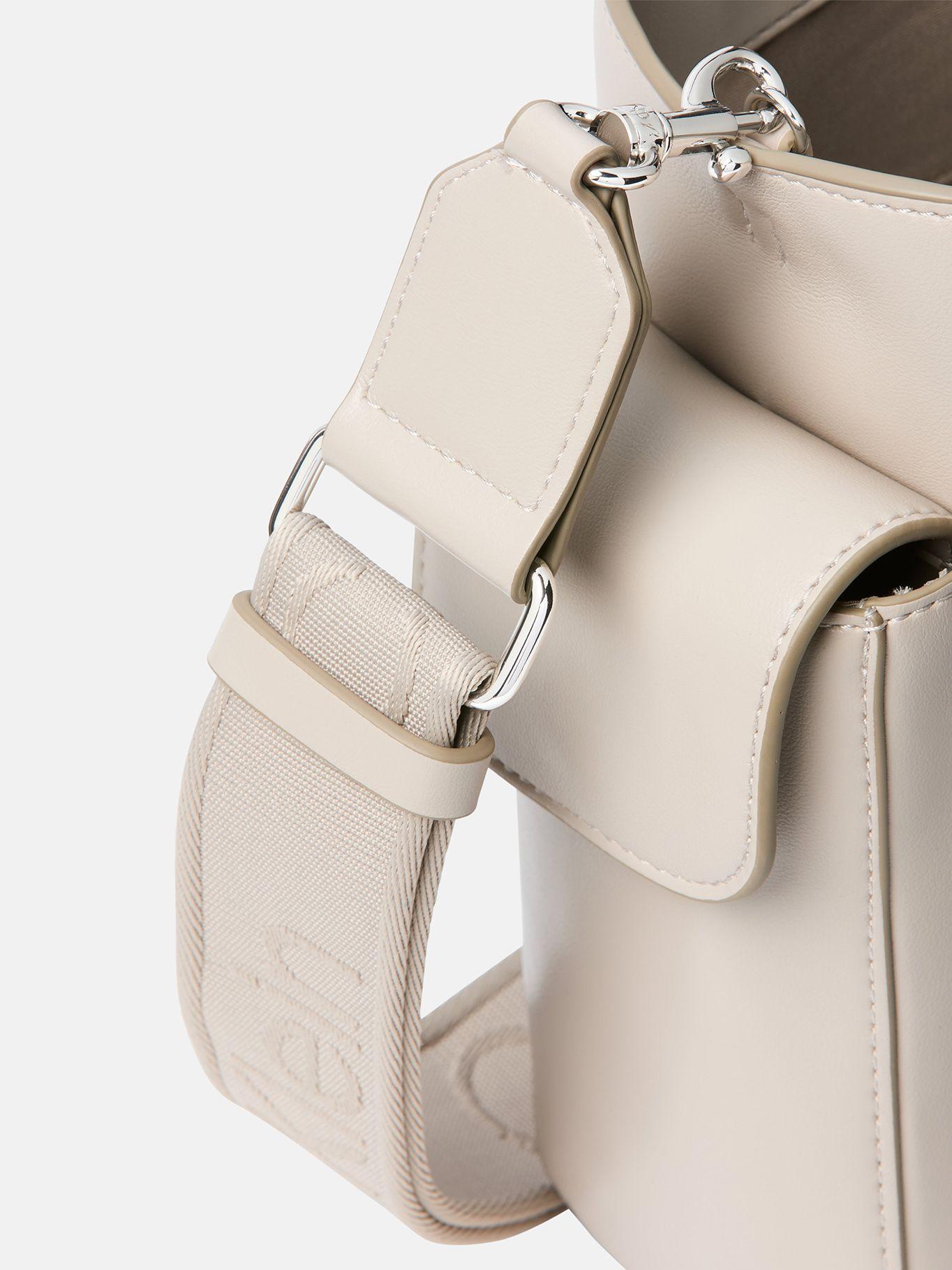 Tote Bag Pequeño De Jacquard Logo Beige Calvin Klein-3