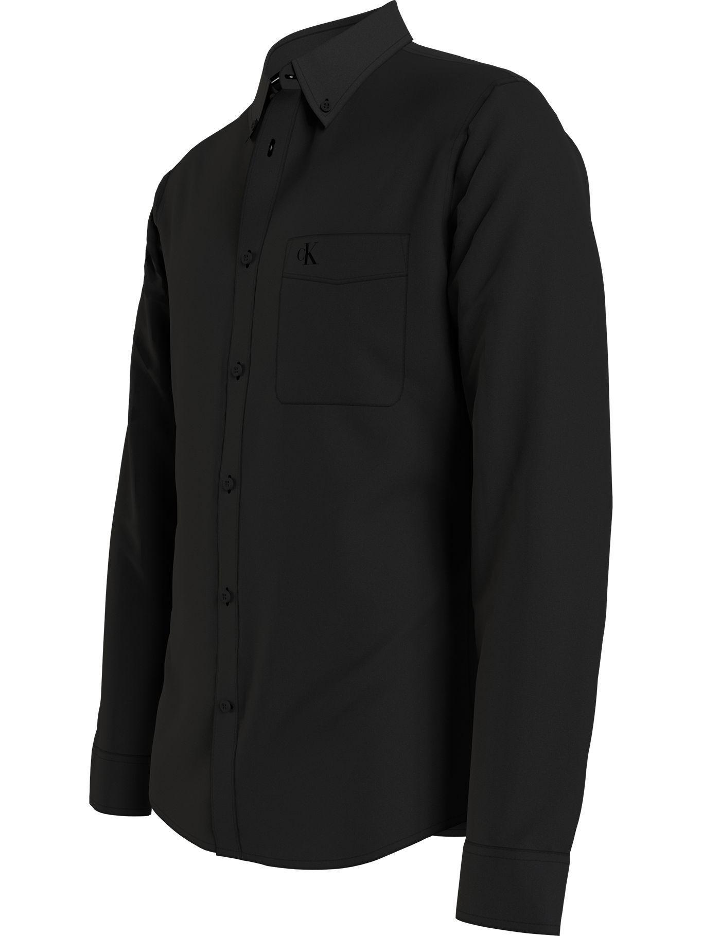 Camisa Oxford Slim Negro Calvin Klein-2