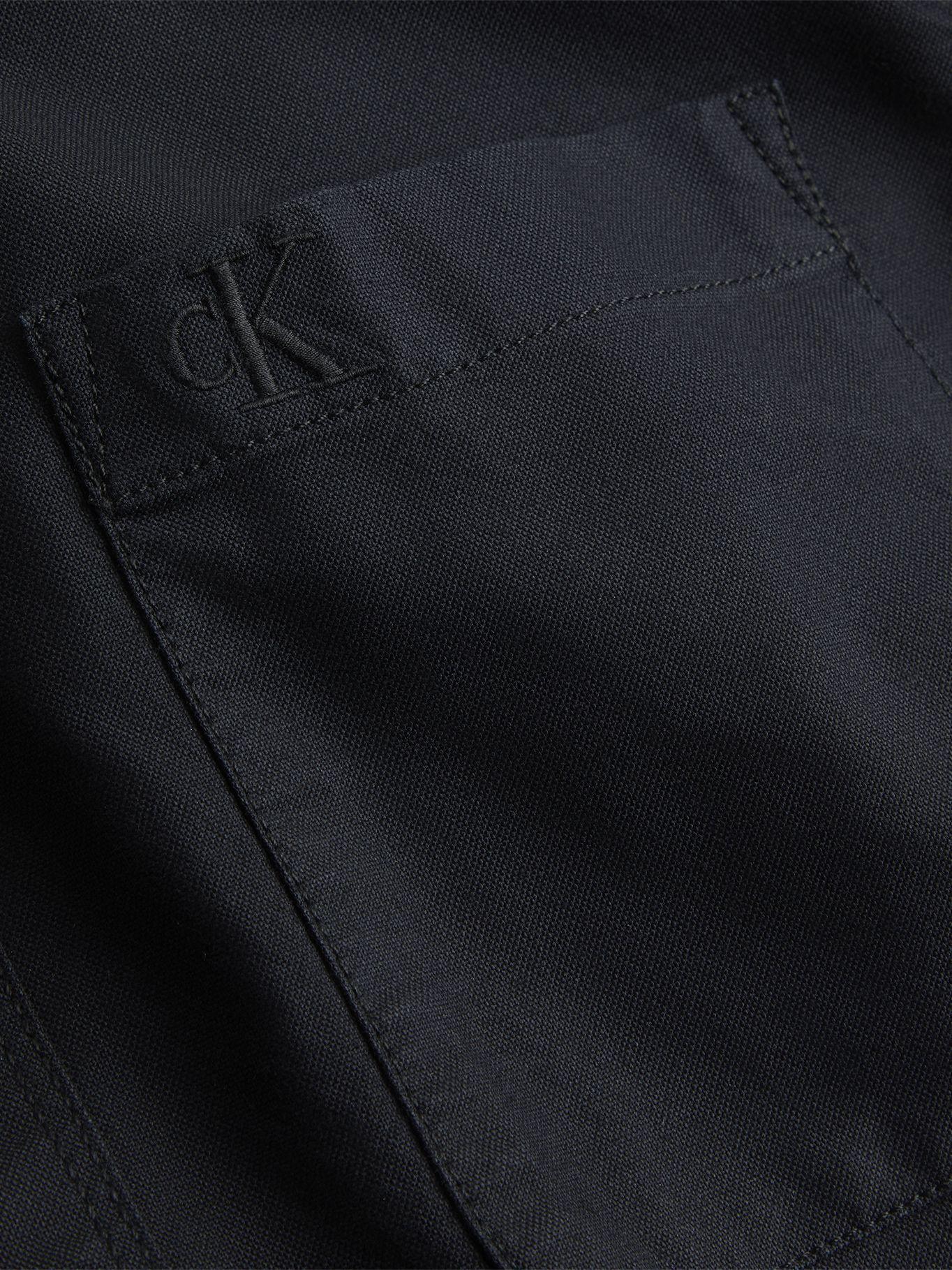 Camisa Oxford Slim Negro Calvin Klein-4