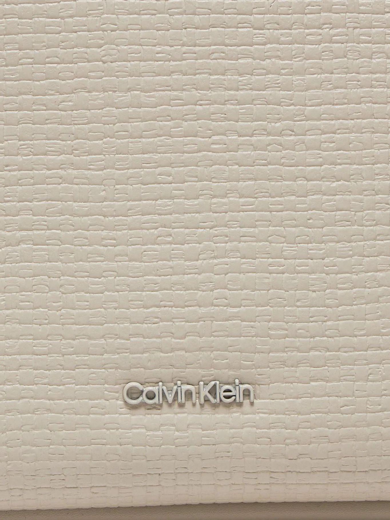 Cartera Tote Ck Refine Beige Calvin Klein-3