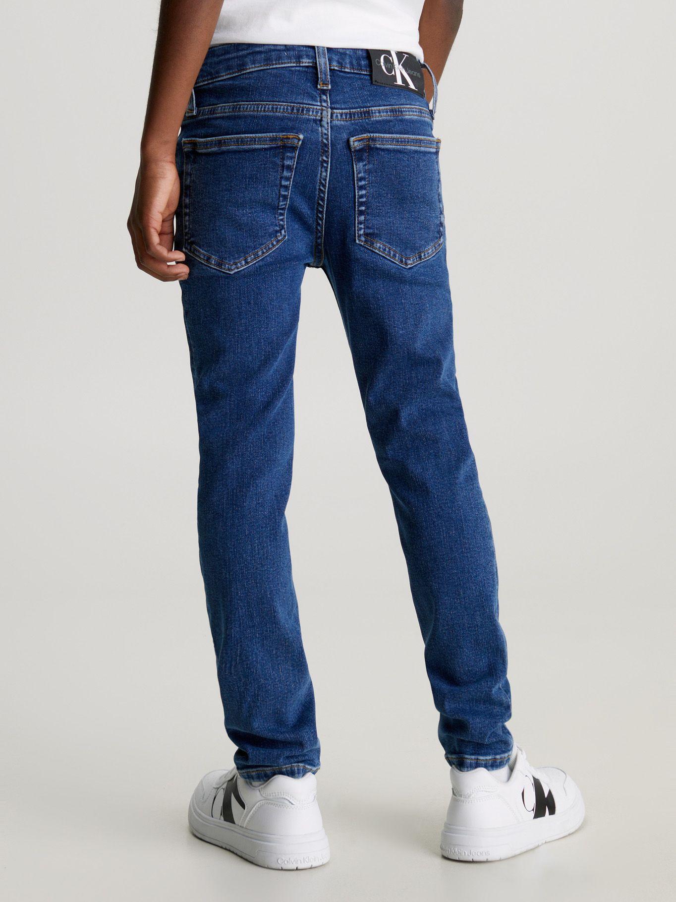 Jeans Niño Mid Rise Slim Azul Calvin Klein-2