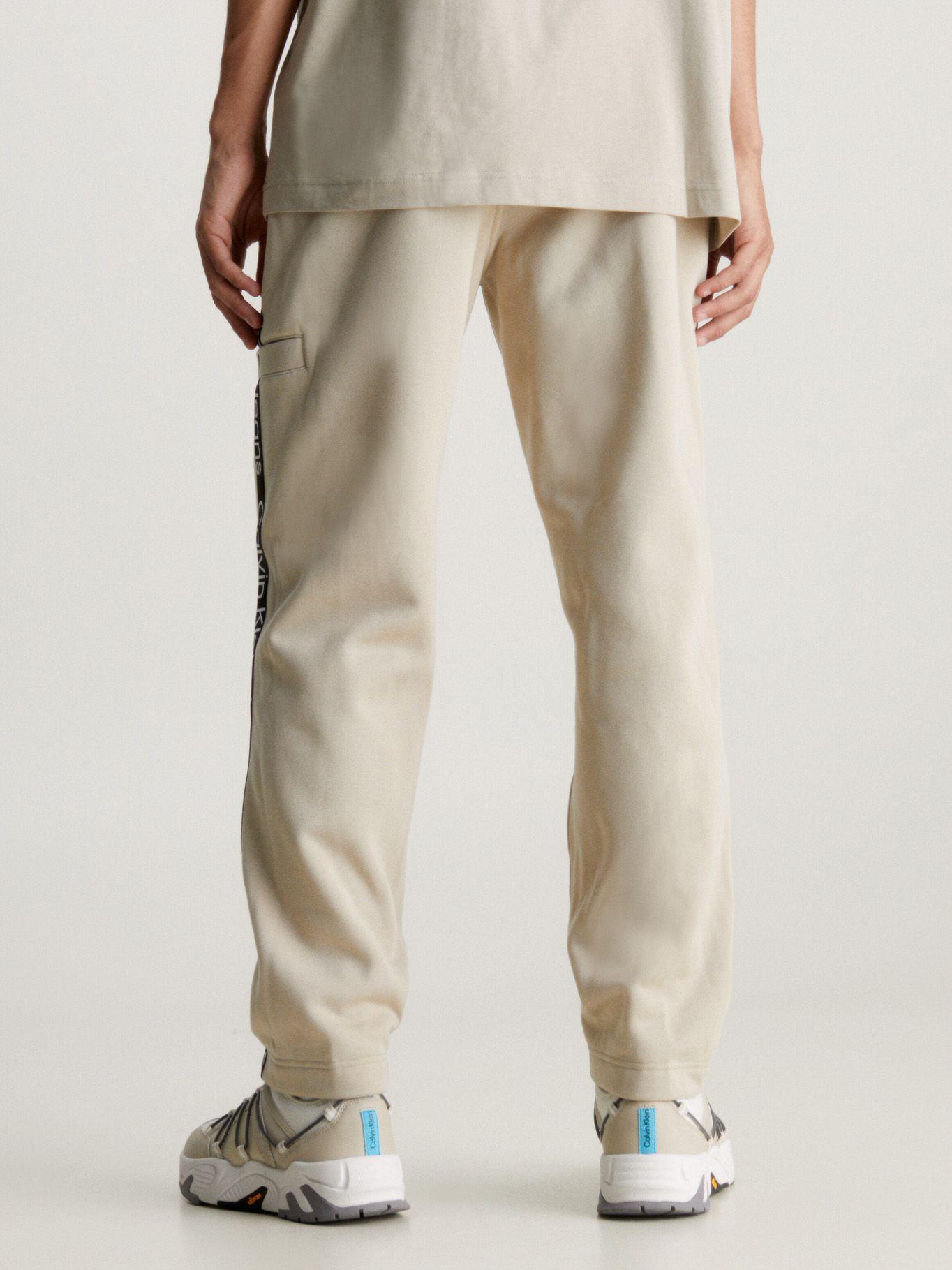 Jogger Cut Off Logo Tape Hwk Pant Beige Calvin Klein-1
