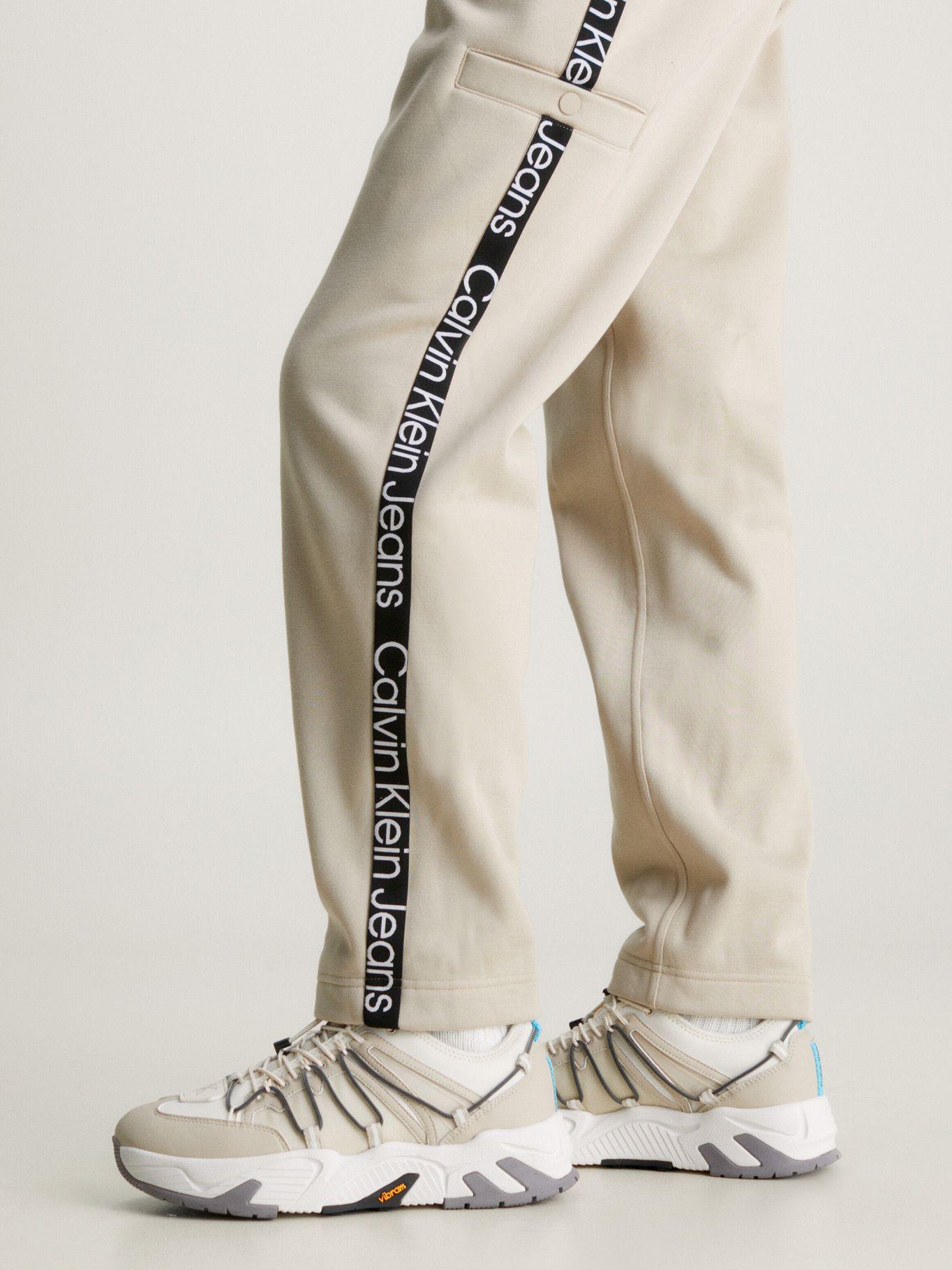 Jogger Cut Off Logo Tape Hwk Pant Beige Calvin Klein-2