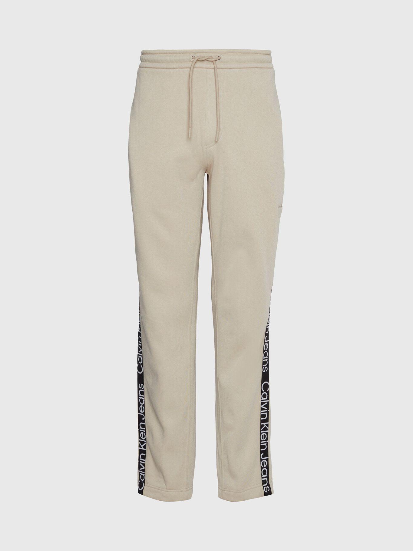 Jogger Cut Off Logo Tape Hwk Pant Beige Calvin Klein-4