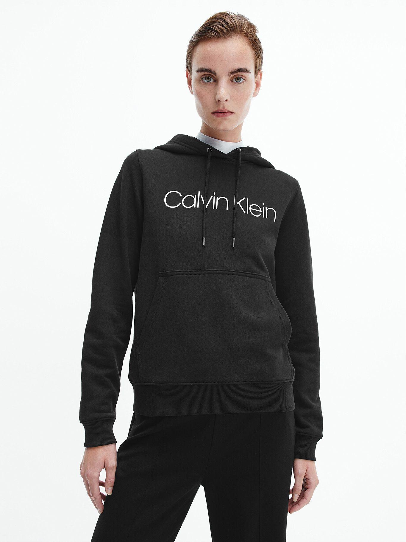 Hoodie Core Logo Negro Calvin Klein-0