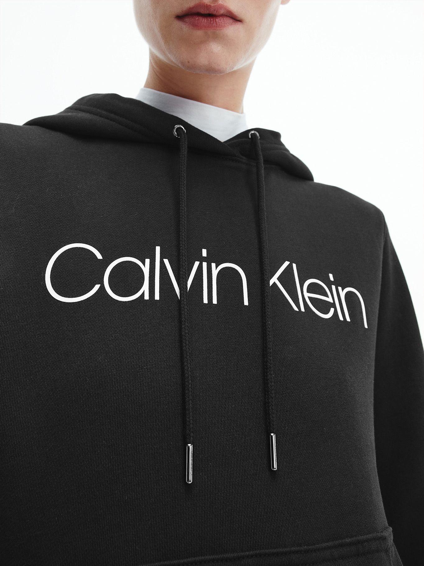 Hoodie Core Logo Negro Calvin Klein-3