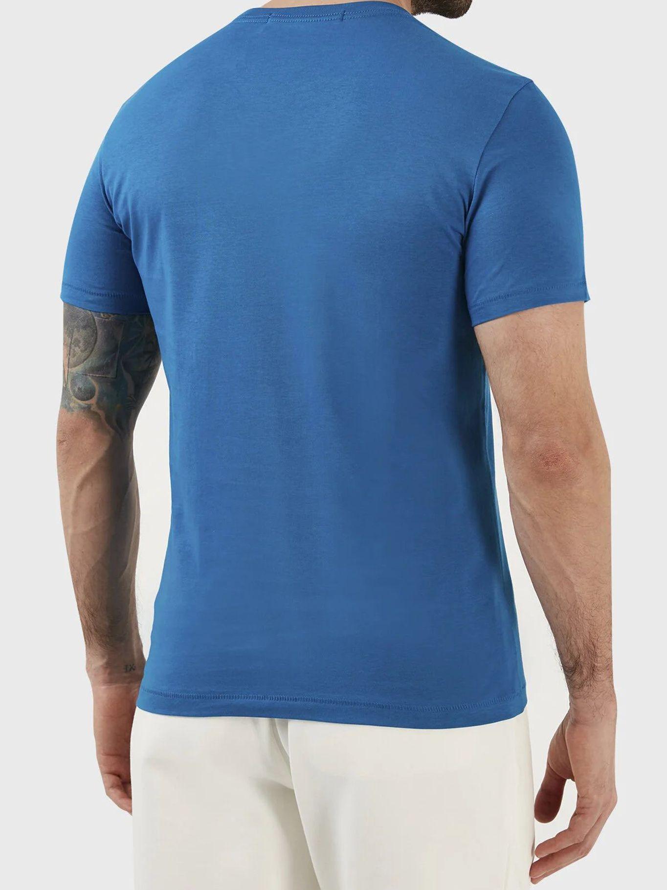 Camiseta con logo Azul Calvin Klein-2