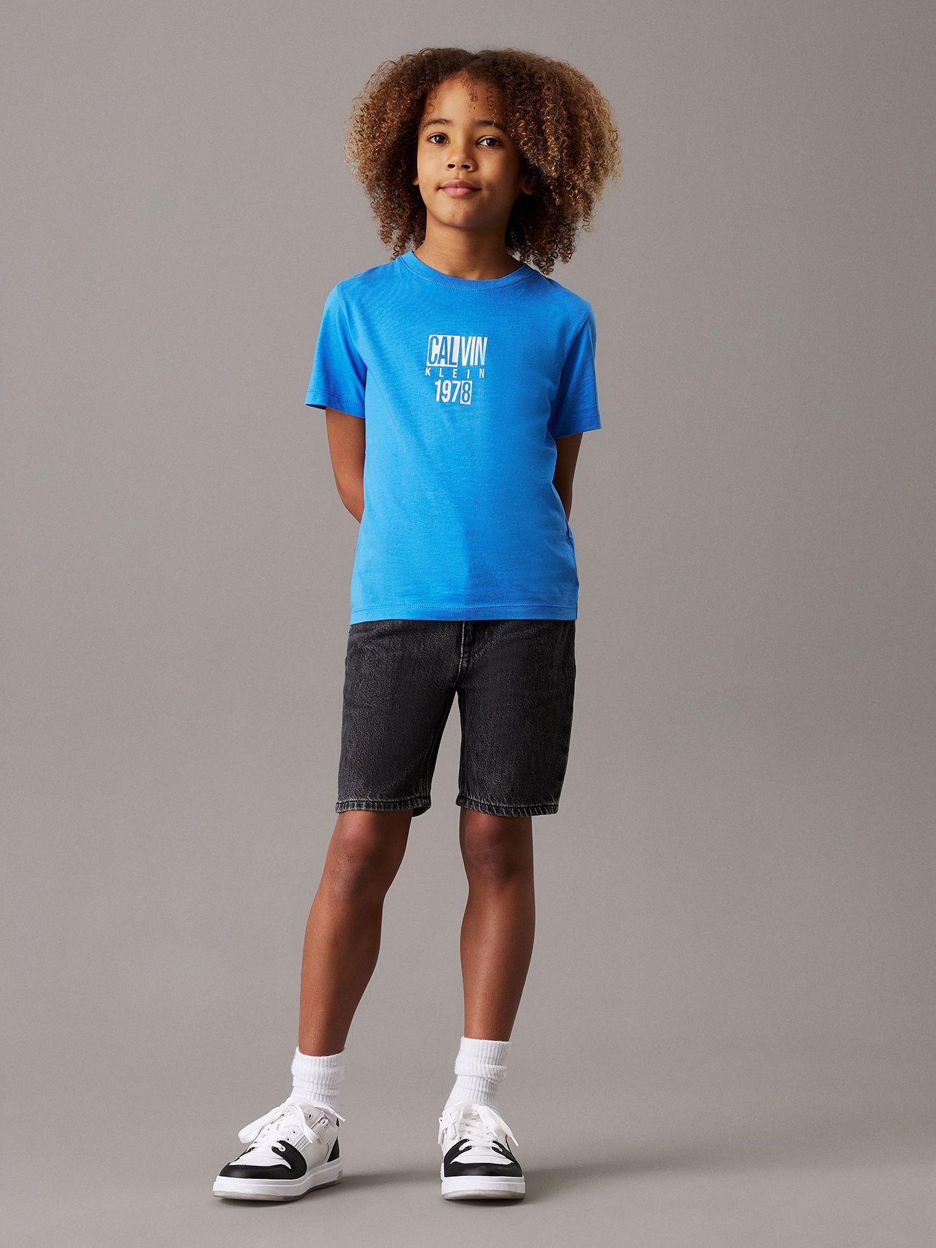 Polera Niño Good Level Regular Azul Calvin Klein-1