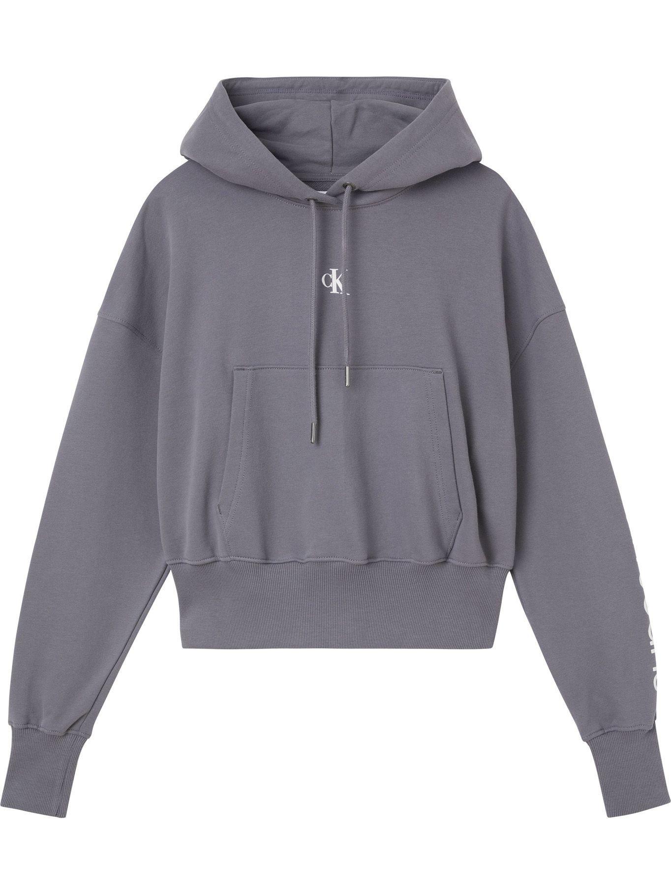 Hoodie Back Two Gris Calvin Klein-2