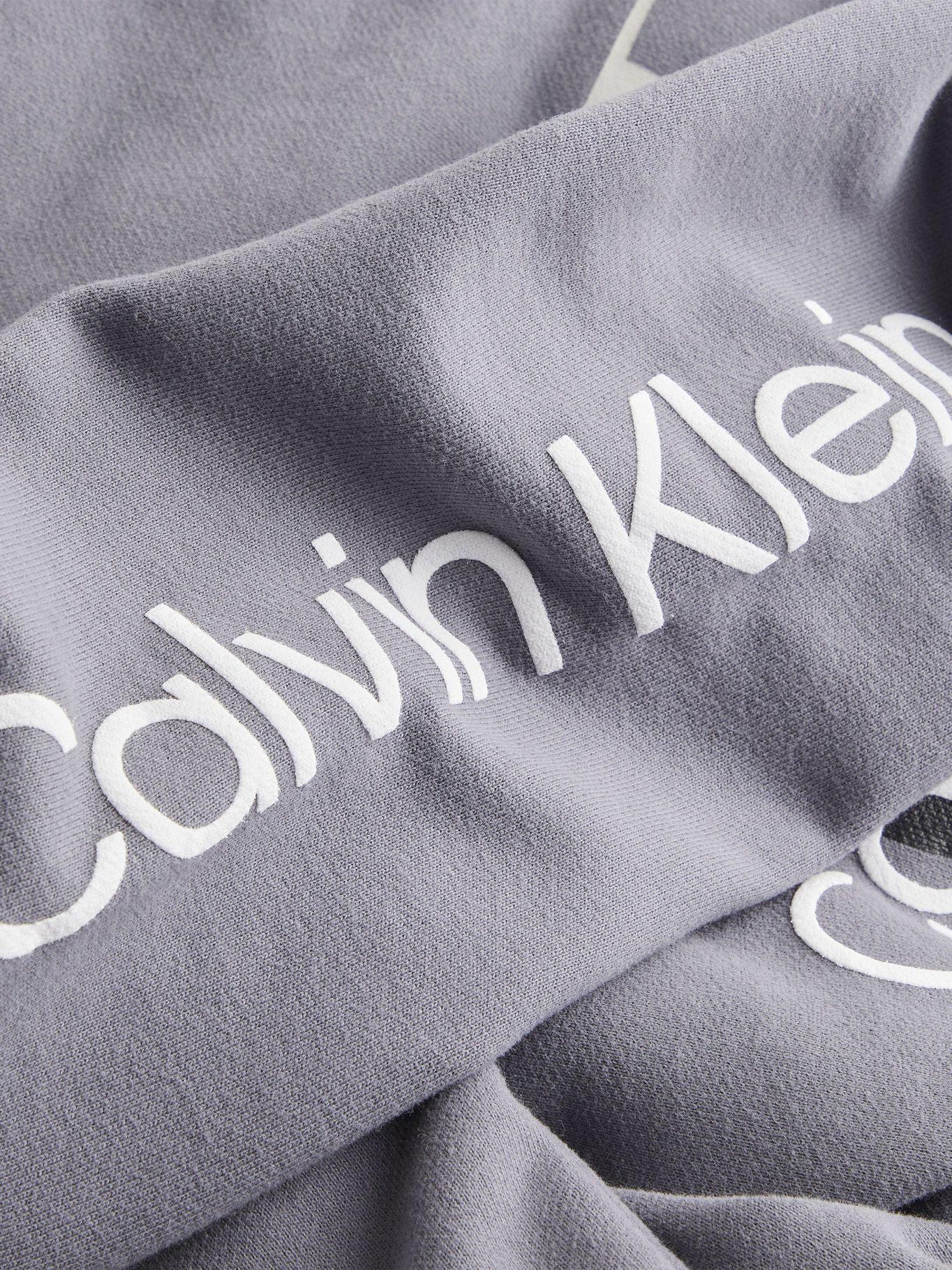 Hoodie Back Two Gris Calvin Klein-5
