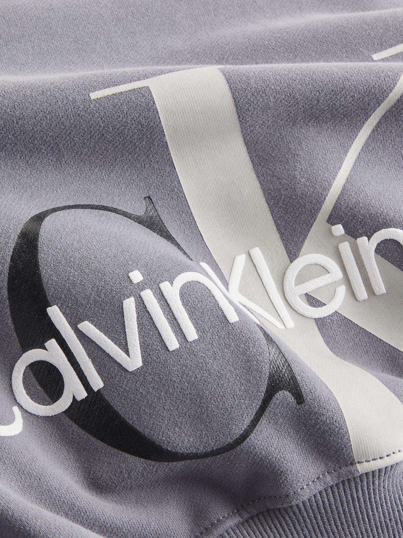 Hoodie Back Two Gris Calvin Klein-4