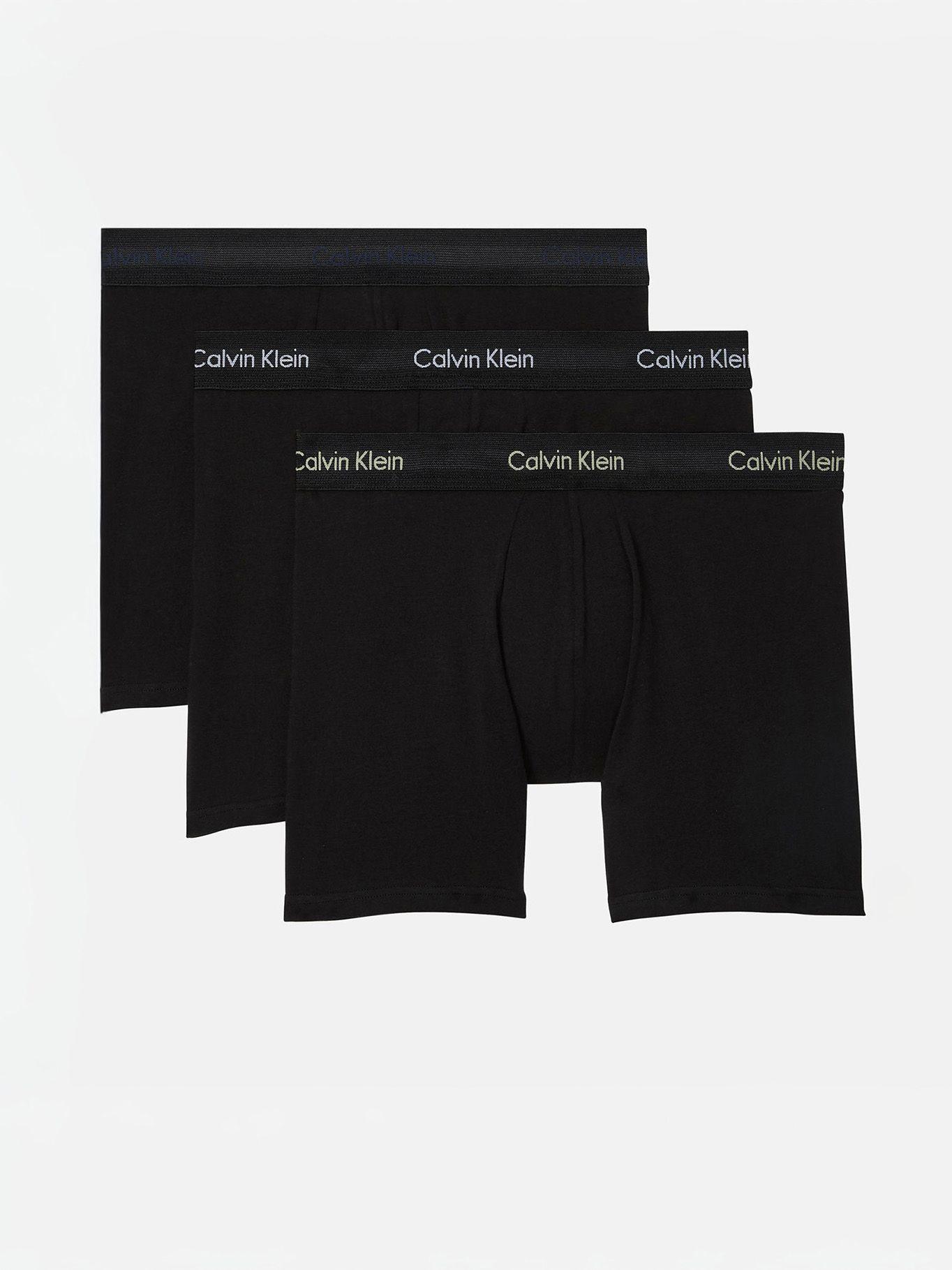 Pack 3 Bóxers Brief Cotton Stretch Negro Calvin Klein-0