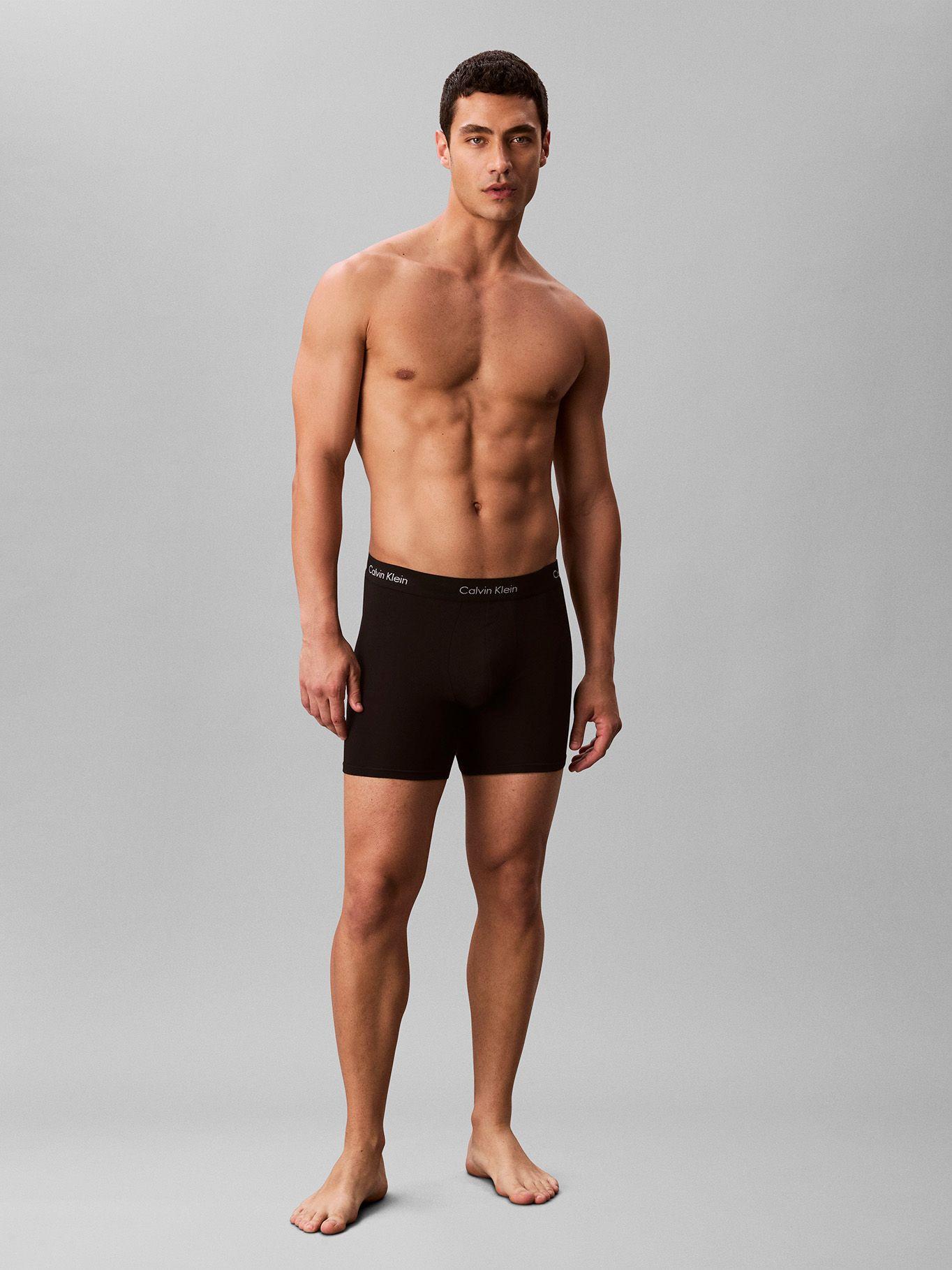 Pack 3 Bóxers Brief Cotton Stretch Negro Calvin Klein-2