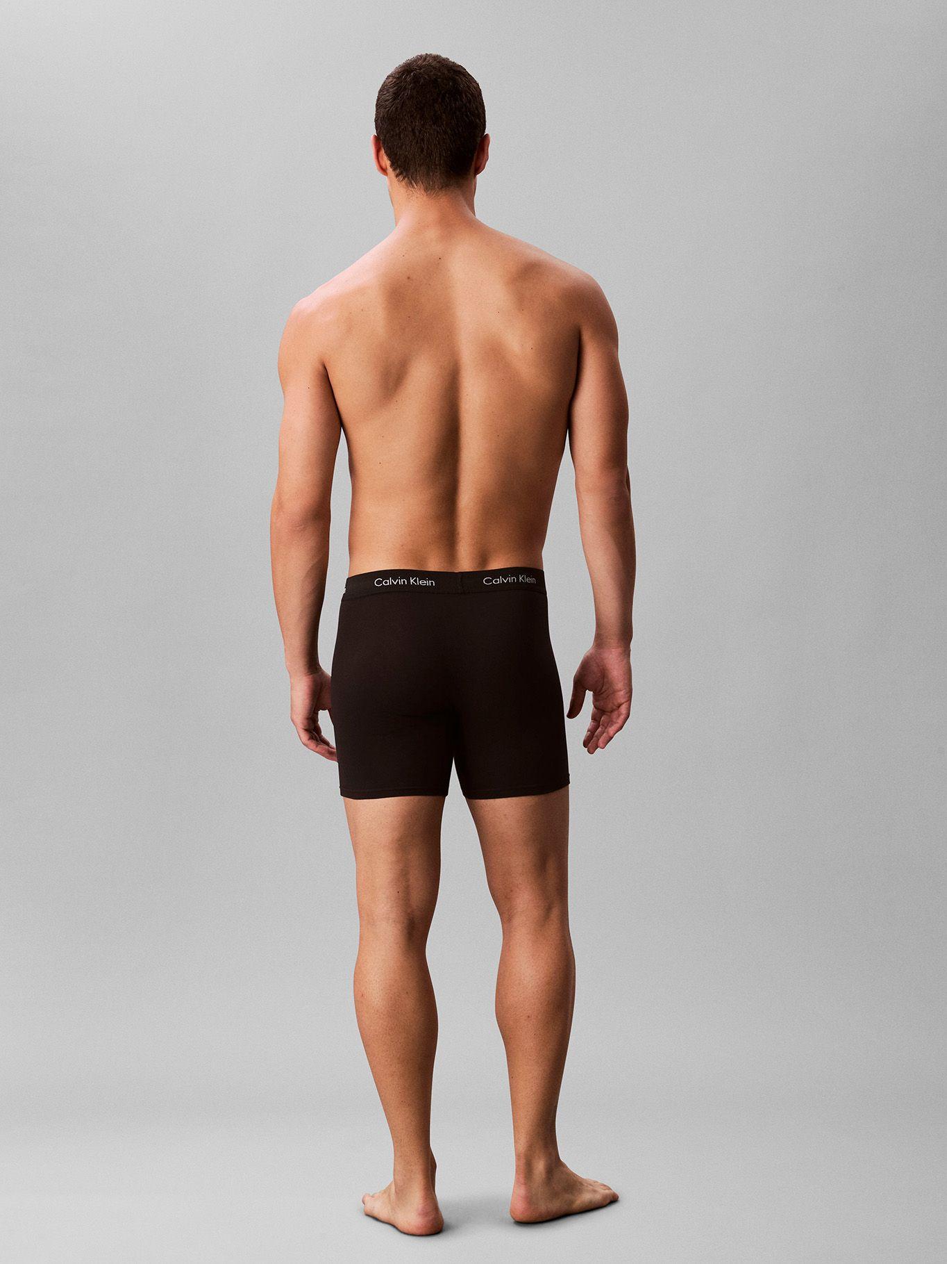 Pack 3 Bóxers Brief Cotton Stretch Negro Calvin Klein-3