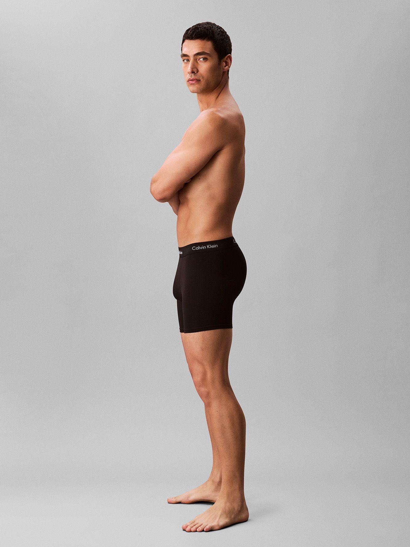 Pack 3 Bóxers Brief Cotton Stretch Negro Calvin Klein-4