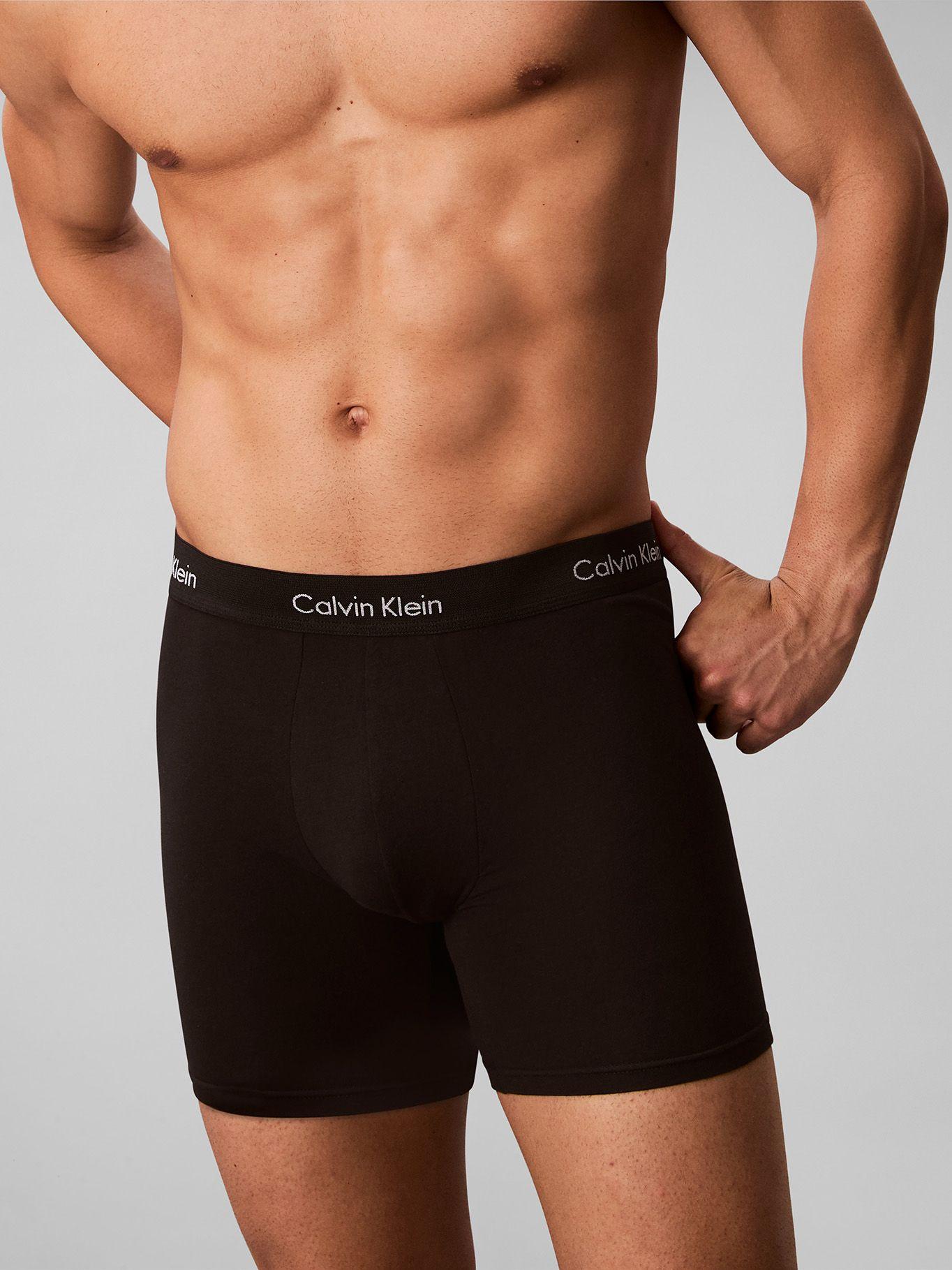 Pack 3 Bóxers Brief Cotton Stretch Negro Calvin Klein-5
