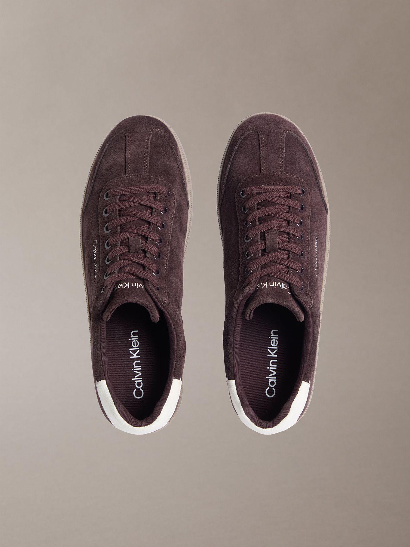 Zapatillas con Textura de Gamuza Burdeo Calvin Klein-2