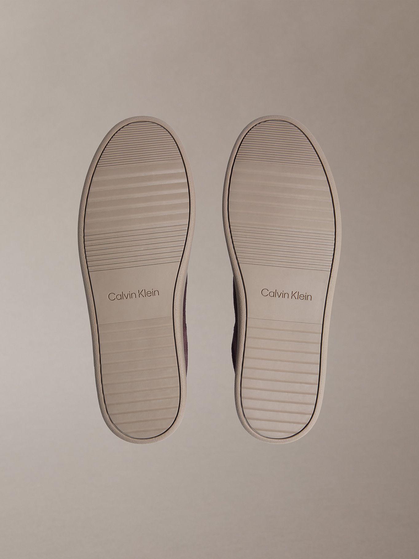 Zapatillas con Textura de Gamuza Burdeo Calvin Klein-3