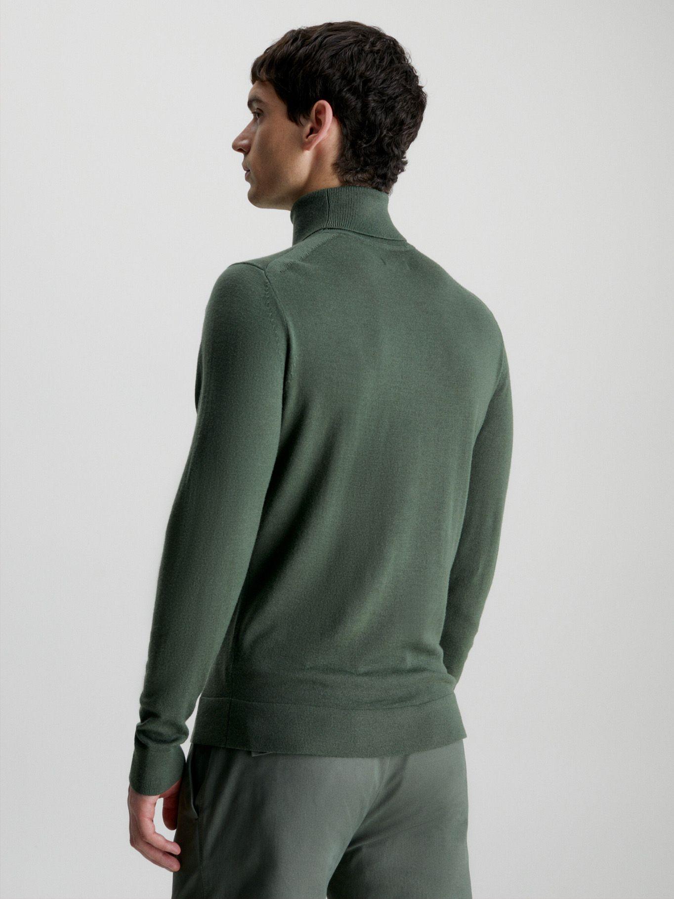 Sweater Cuello Alto Merino Verde Calvin Klein-2