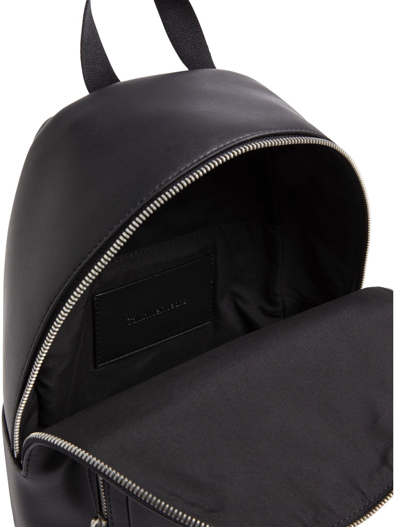 Mochila con cremallera y Logo Negro Calvin Klein-2