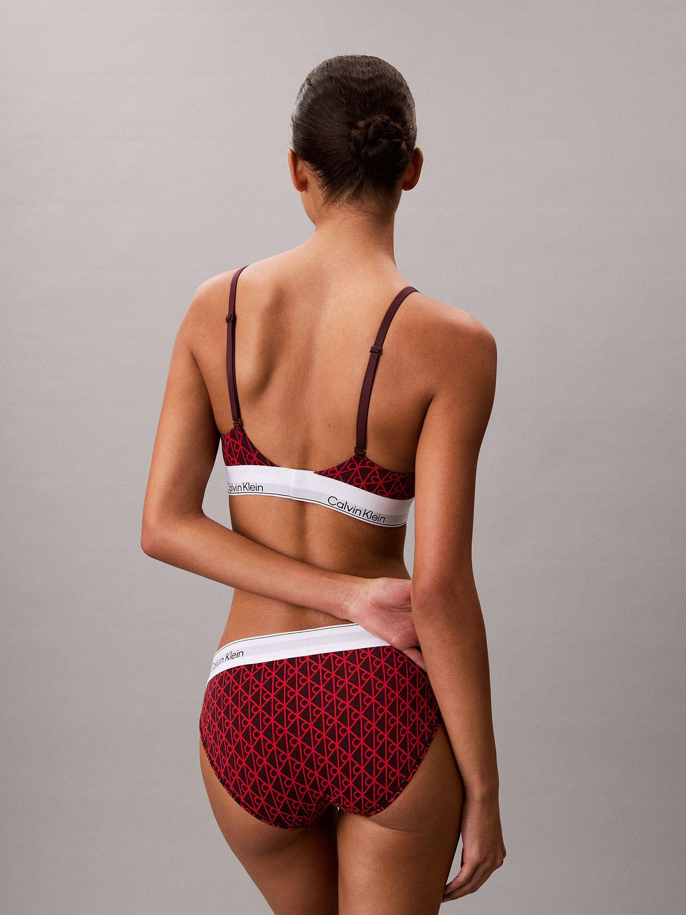 Bralette Triangular Icon Cotton Rojo Calvin Klein-2