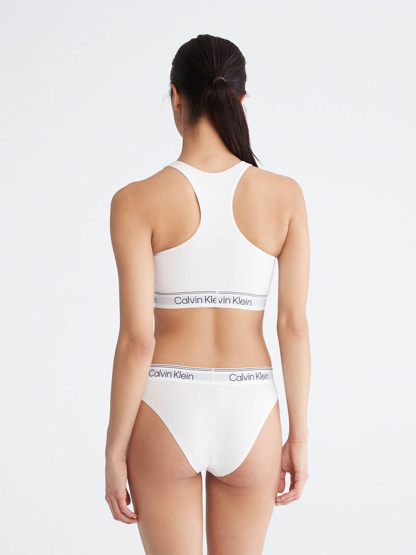 Bralette con logo Blanco Calvin Klein QF7187-110-2