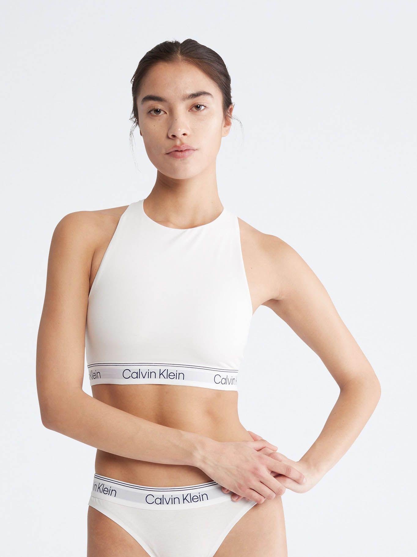 Bralette con logo Blanco Calvin Klein QF7187-110-0